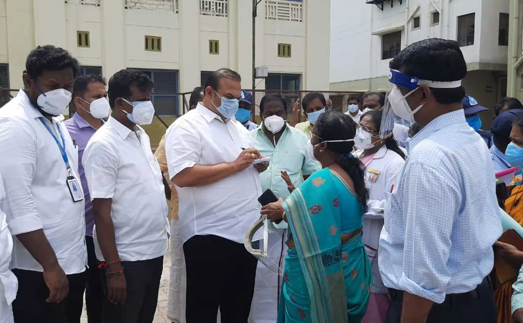 The legislator who visited and inspected the hospitals