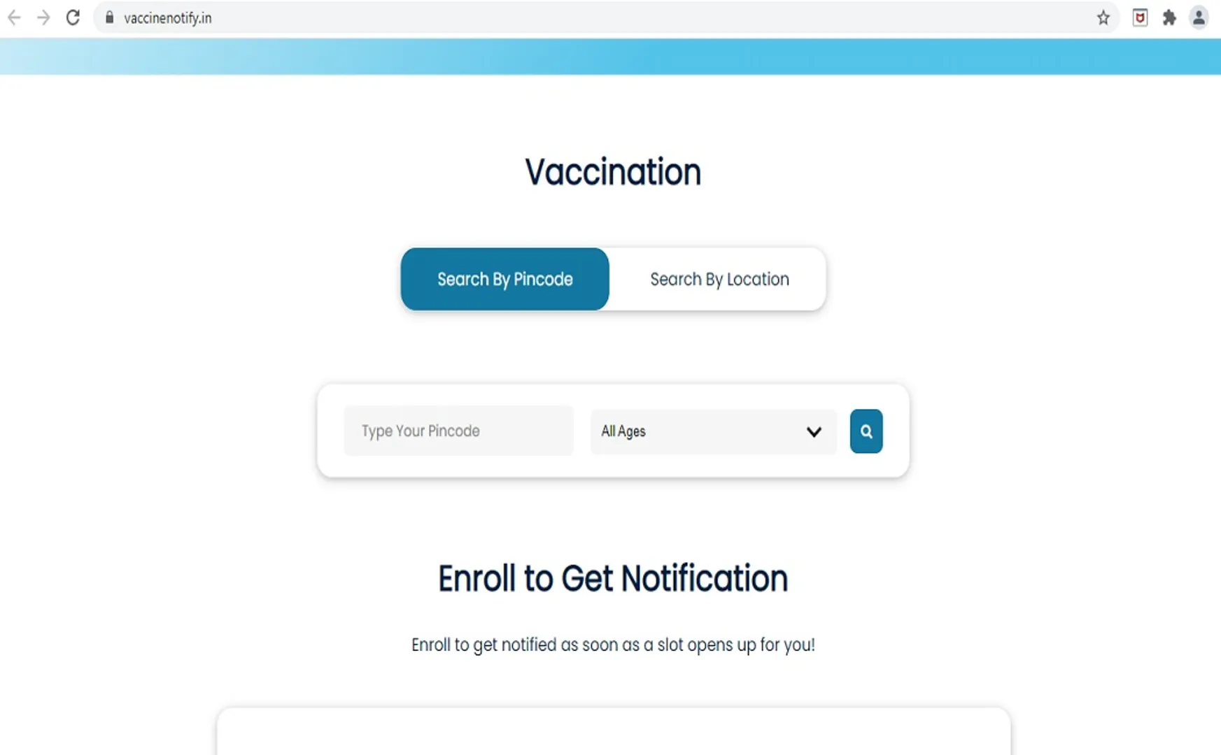 techjays portal to discover covid vaccination centre