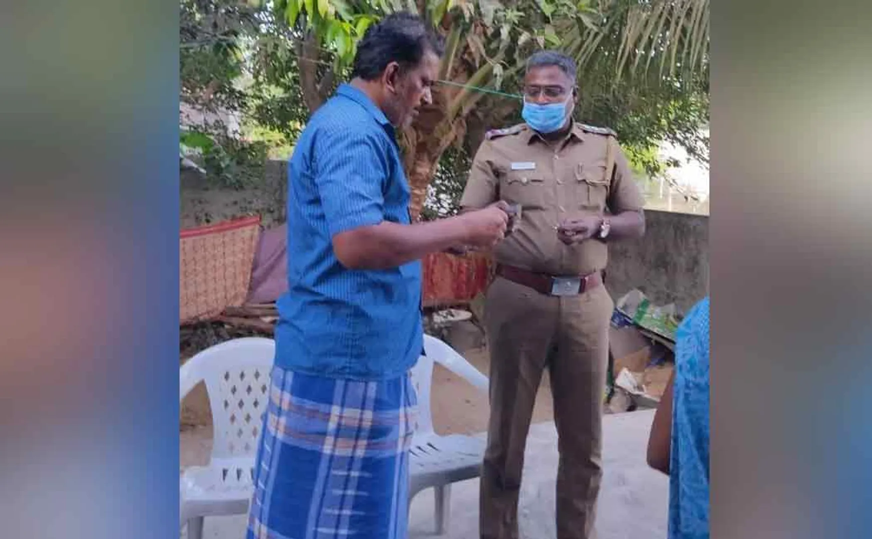 Thiruvallur district A Father of Mental illness boy has been caught by police 