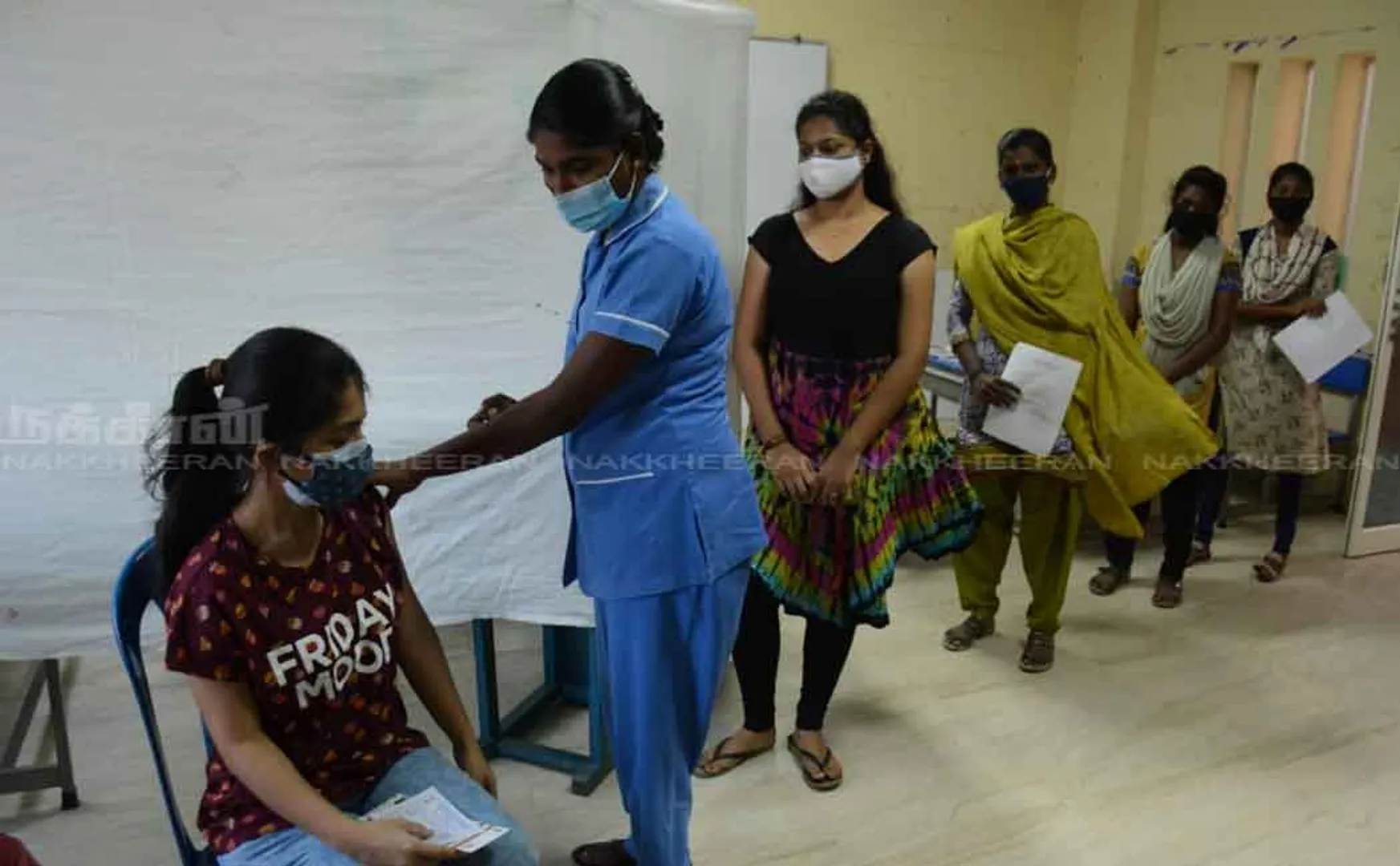People over 18 years of age who have been vaccinated in Villivakkam