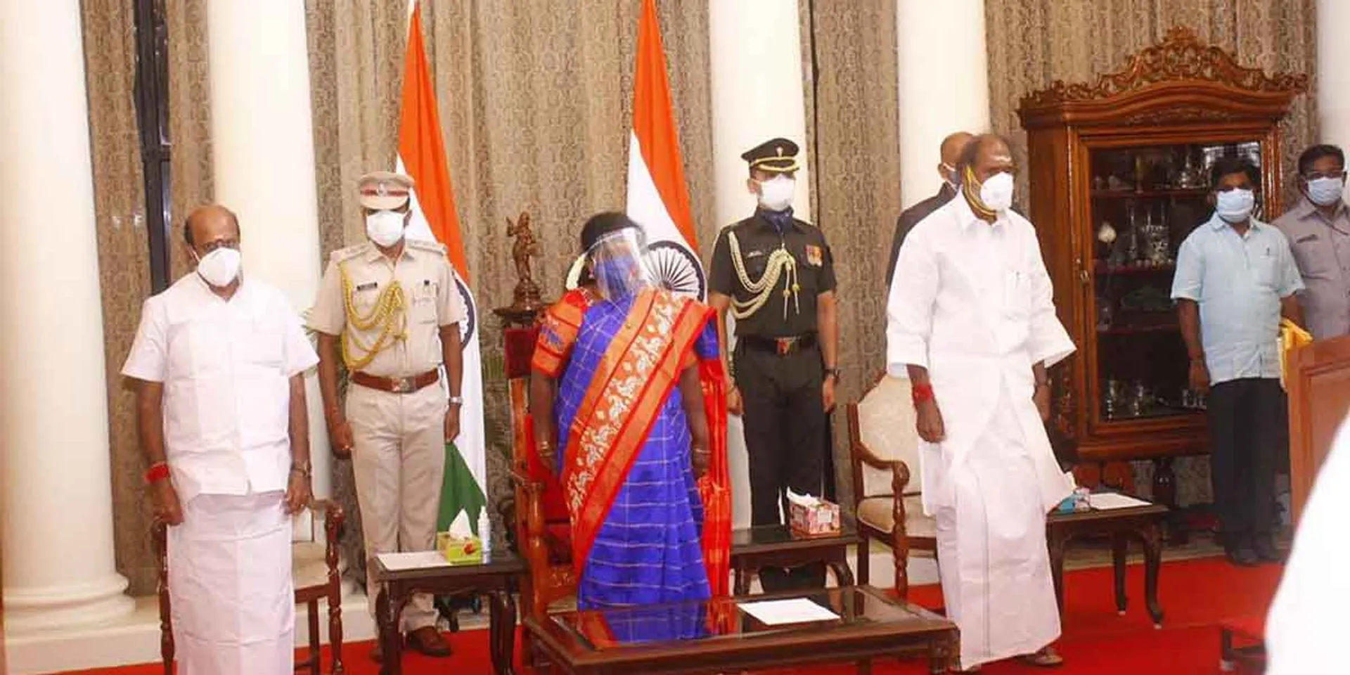 Chief Minister Rangasamy and MLAs take Oath of office