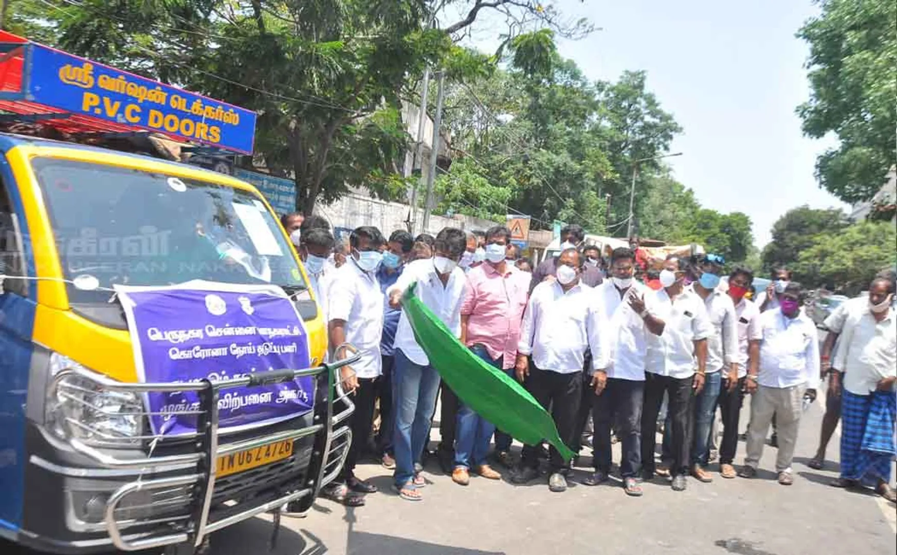 Udayanithi launches vehicle sale of vegetables 