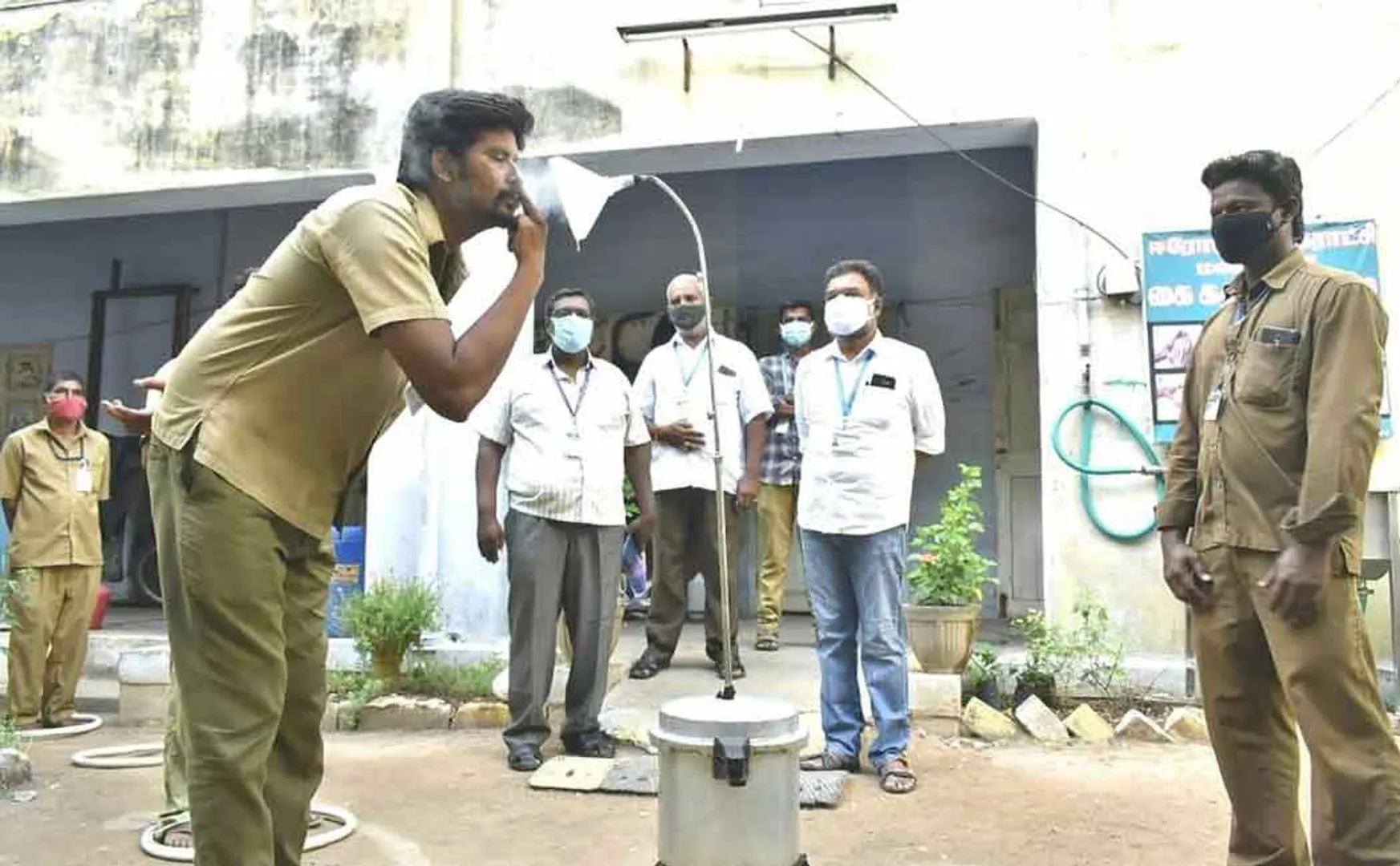 erode front line workers steam water treatment 