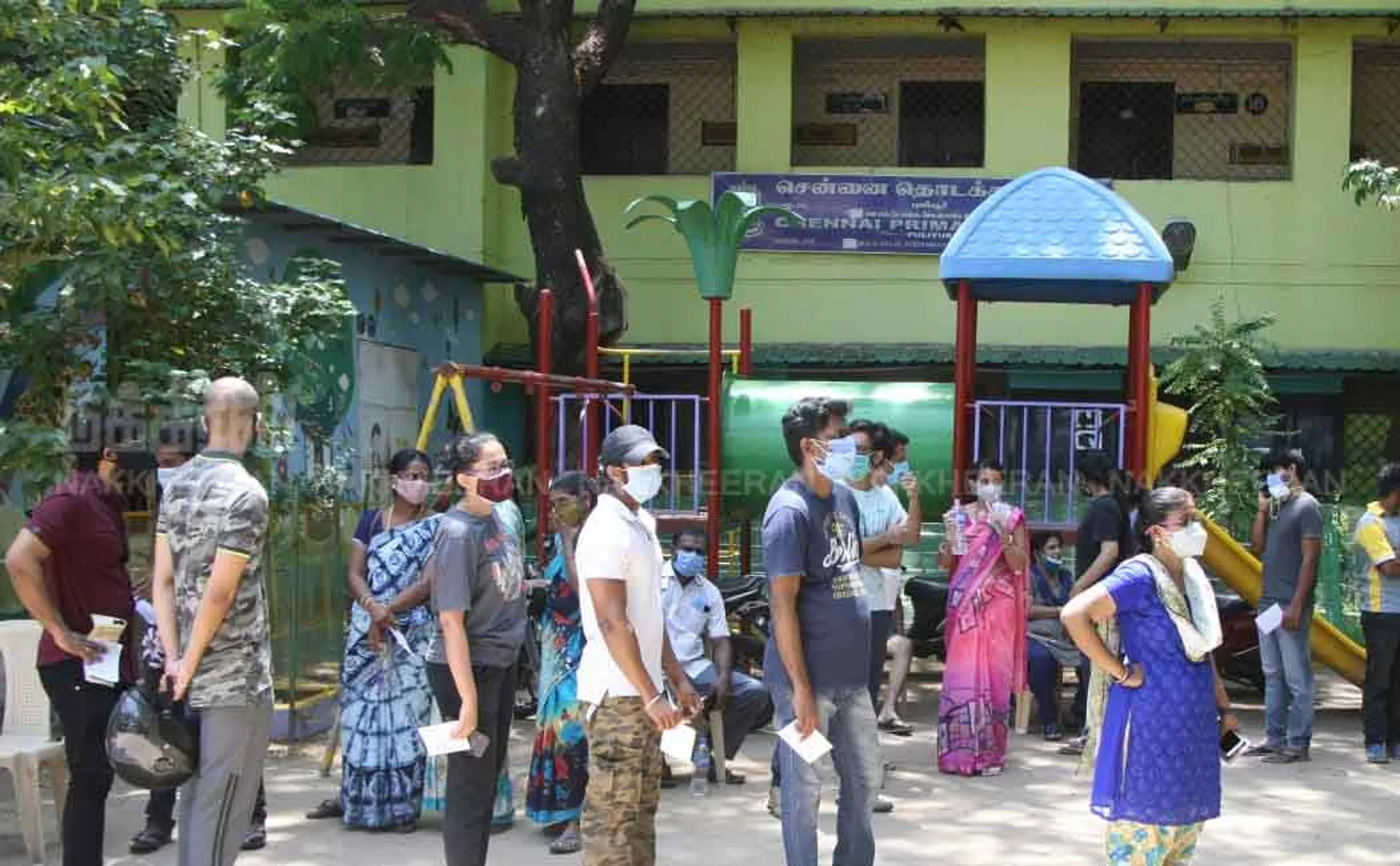 Corona Vaccination Camp at Kodambakkam Girls' High School ..!