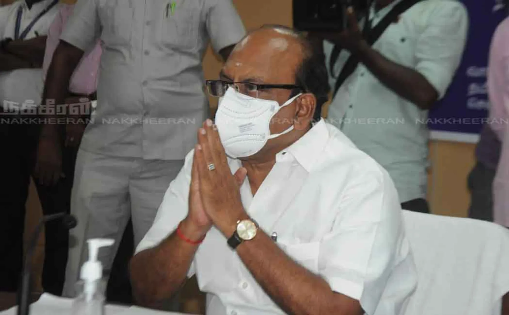 Minister anbarasan held a review meeting on the projects