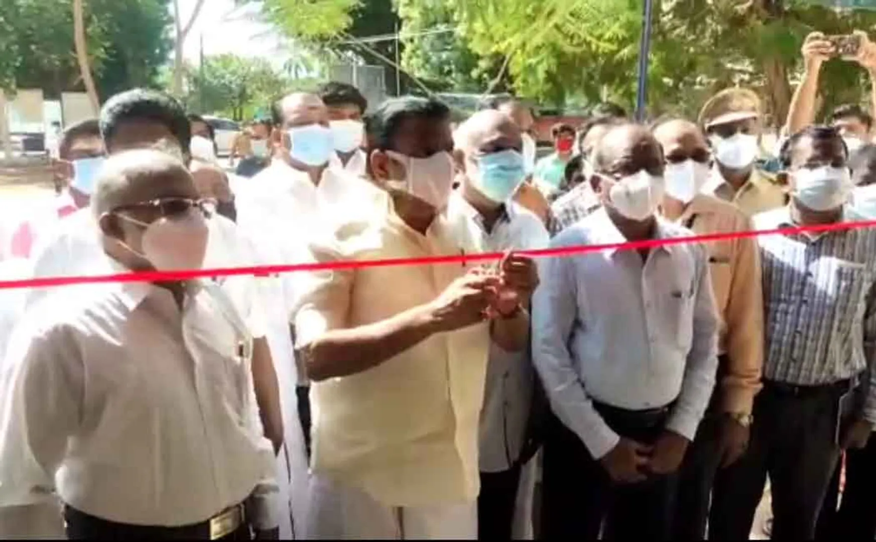 Minister KN Nehru launches Corona Prevention Assistance Center