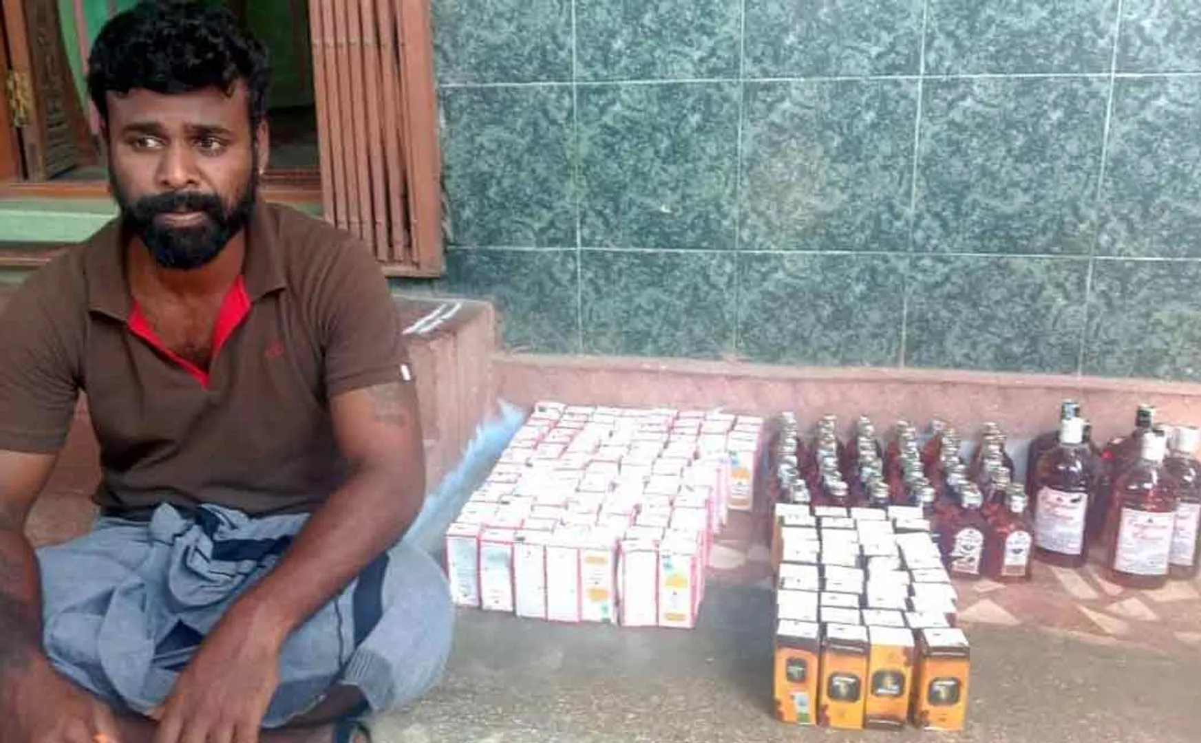 Liquor from karnataka to tamilnadu by train 
