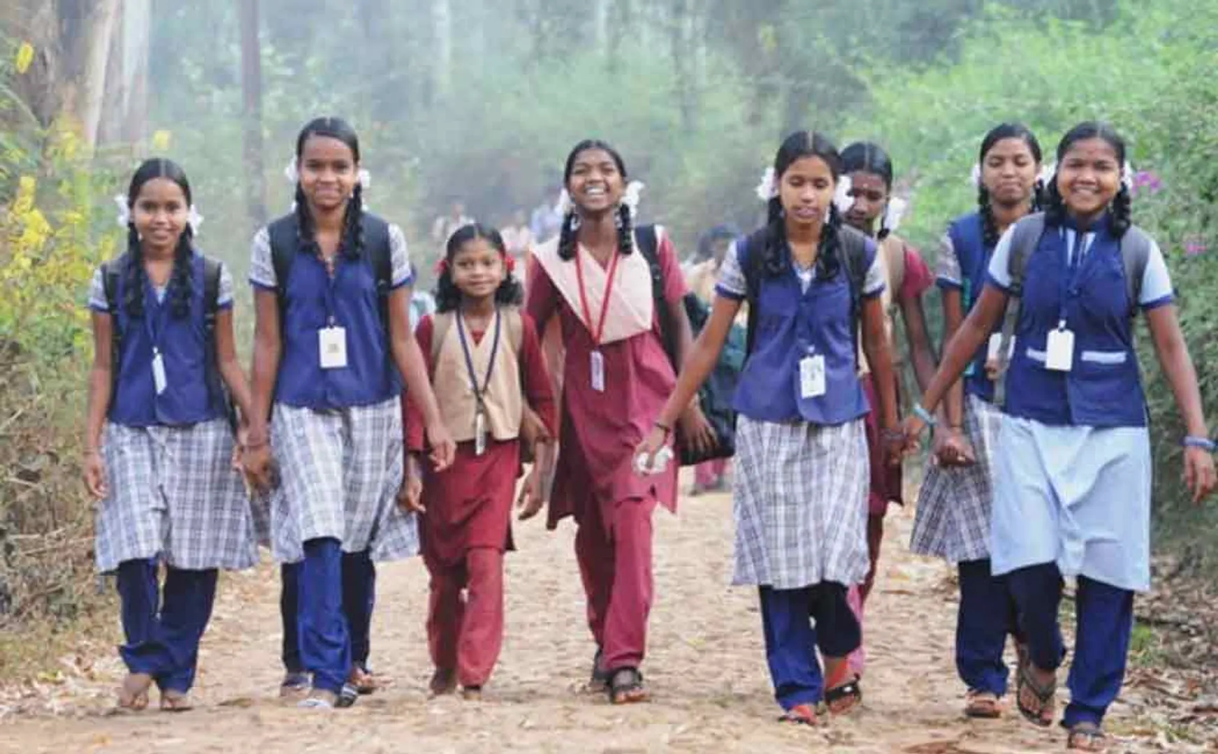 Government School Teacher sang a song for school students 