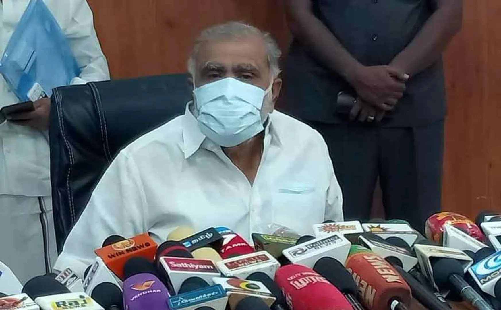 Minister Periyasamy addressed press at dindigul 