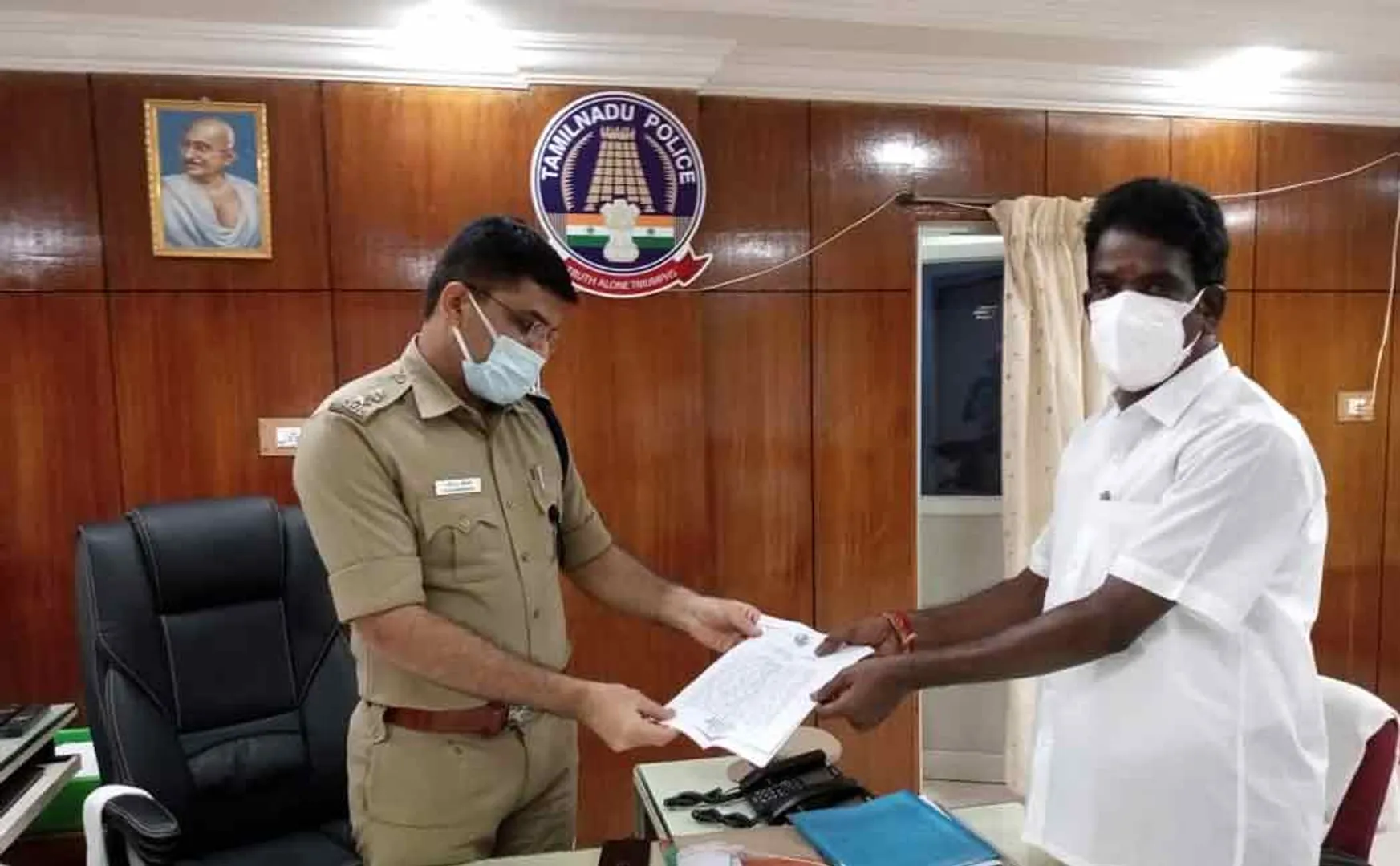 PMK MLA Sivakumar met SP of Viluppuram District and given complaint 