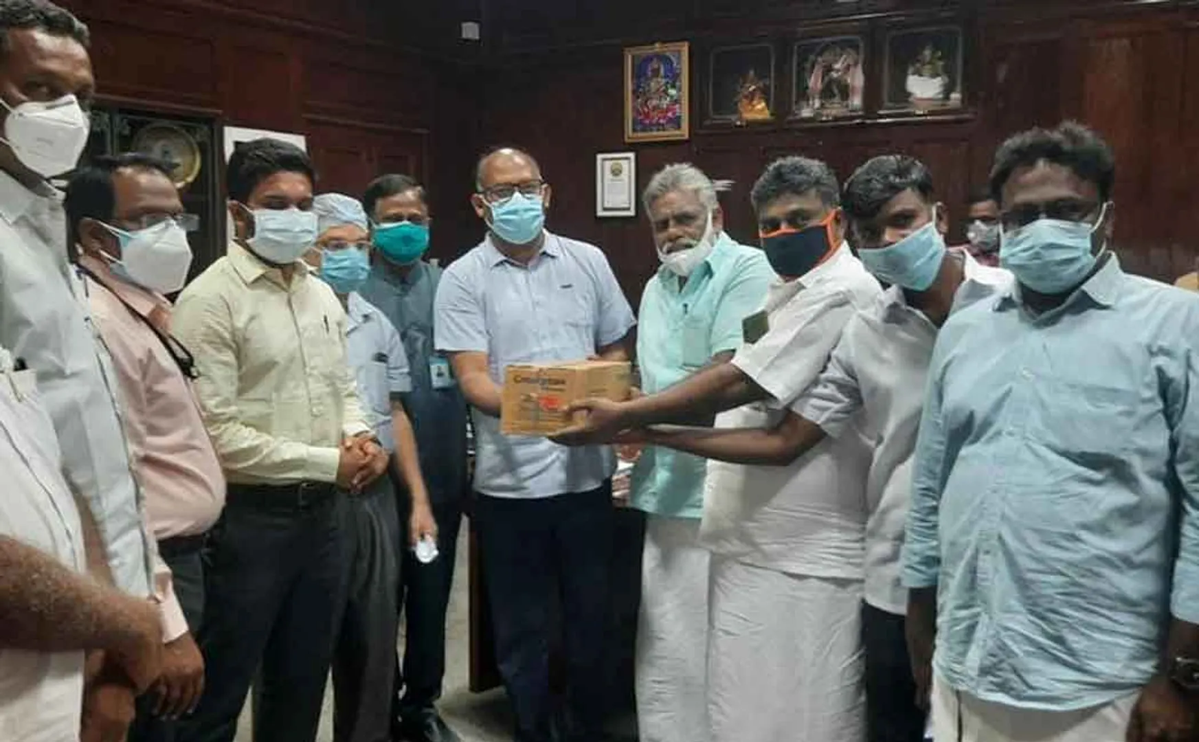The mosque congregation donated 83 fans to the government hospital