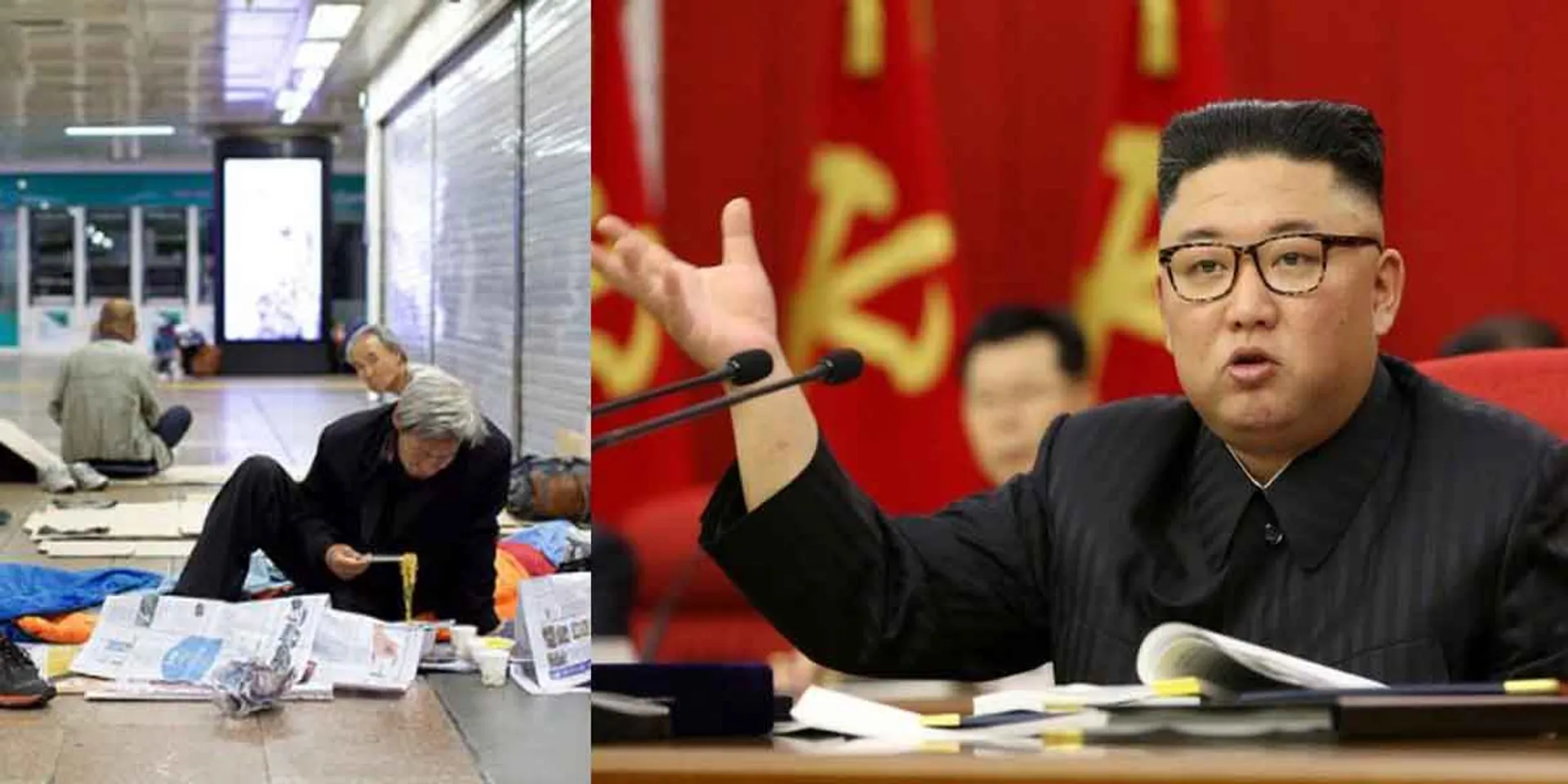 North Korea on hunger strike ... 3,300 rupees for a kilo of bananas ...- Kim Jong Un admits the truth!