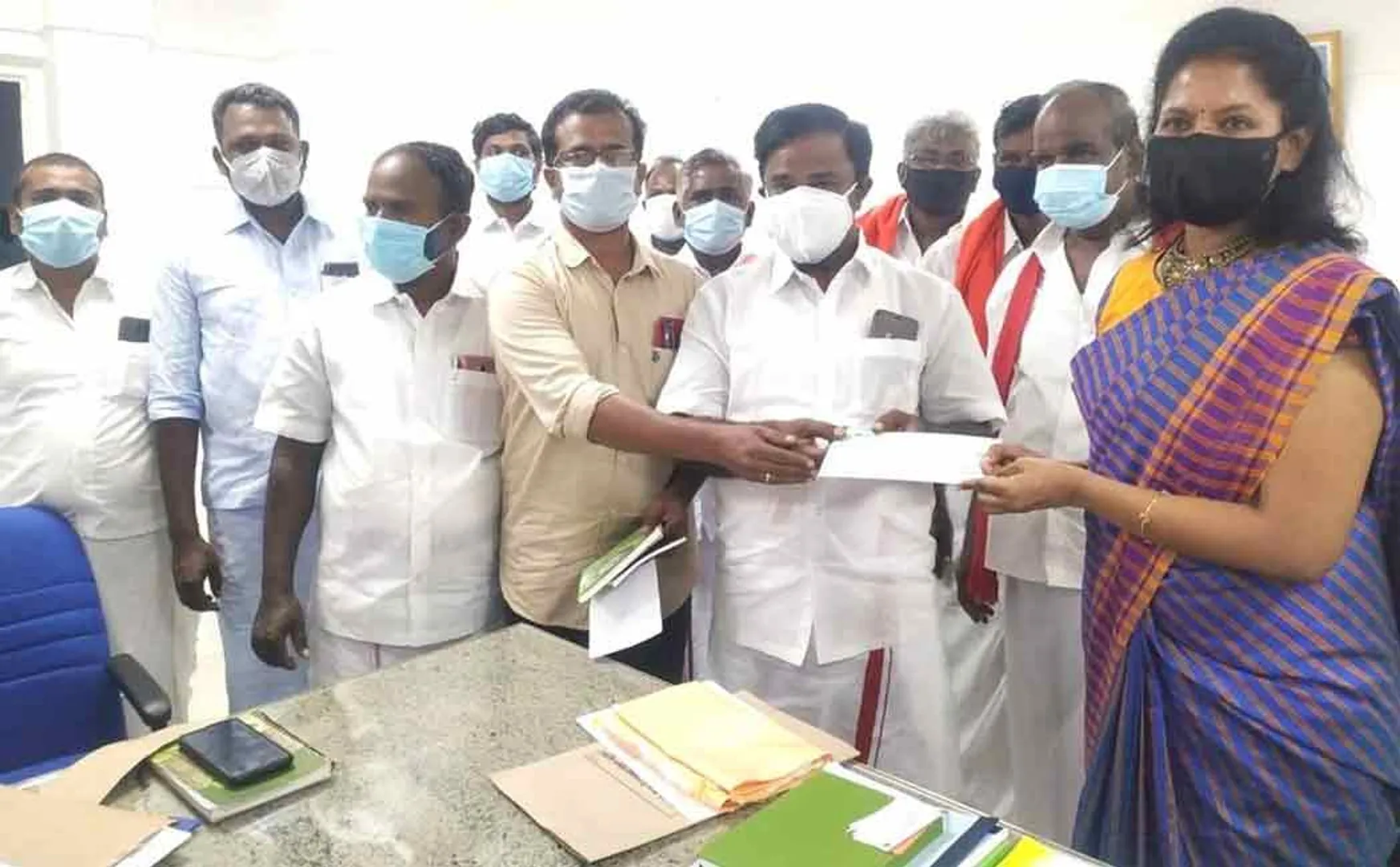 Sinanathurai MLA who donated his first month's salary as a corona relief fund.