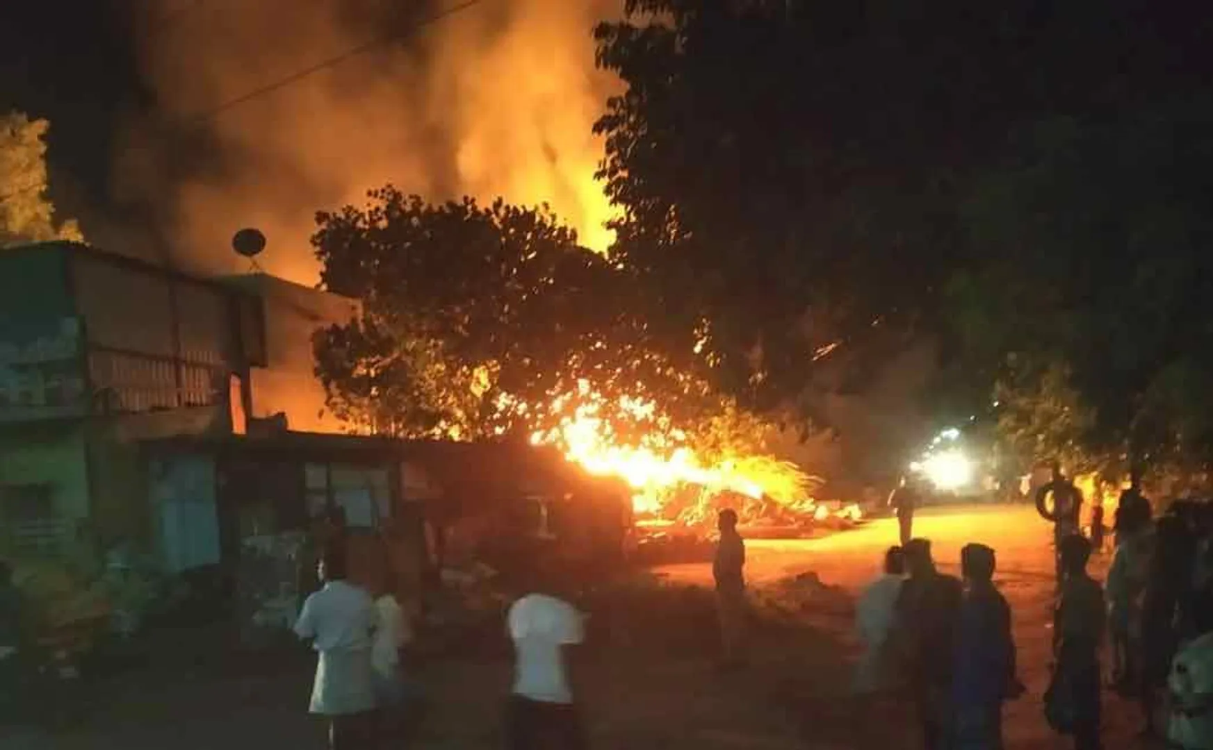 Wood workshop fire accident 