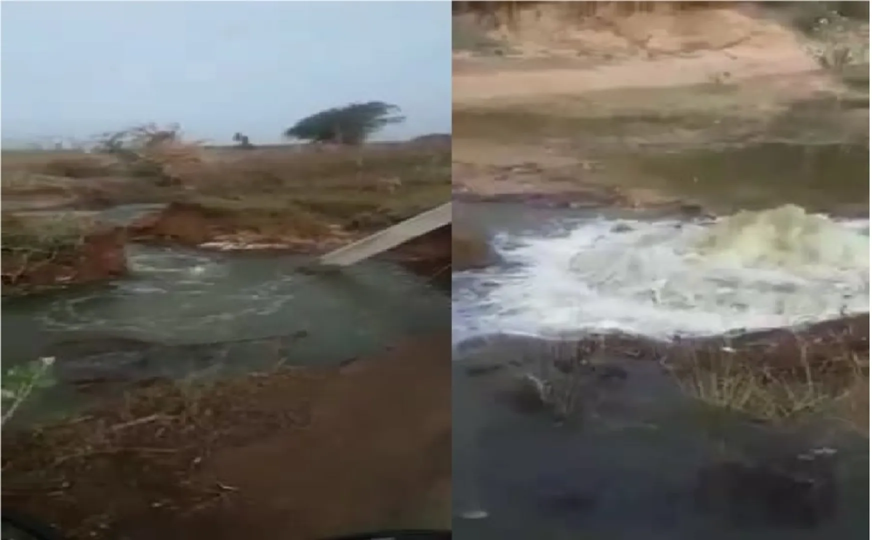 kallanai dam water flowing canal 
