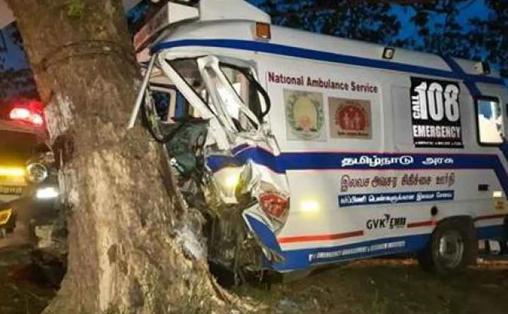 Another 108 ambulance accident 