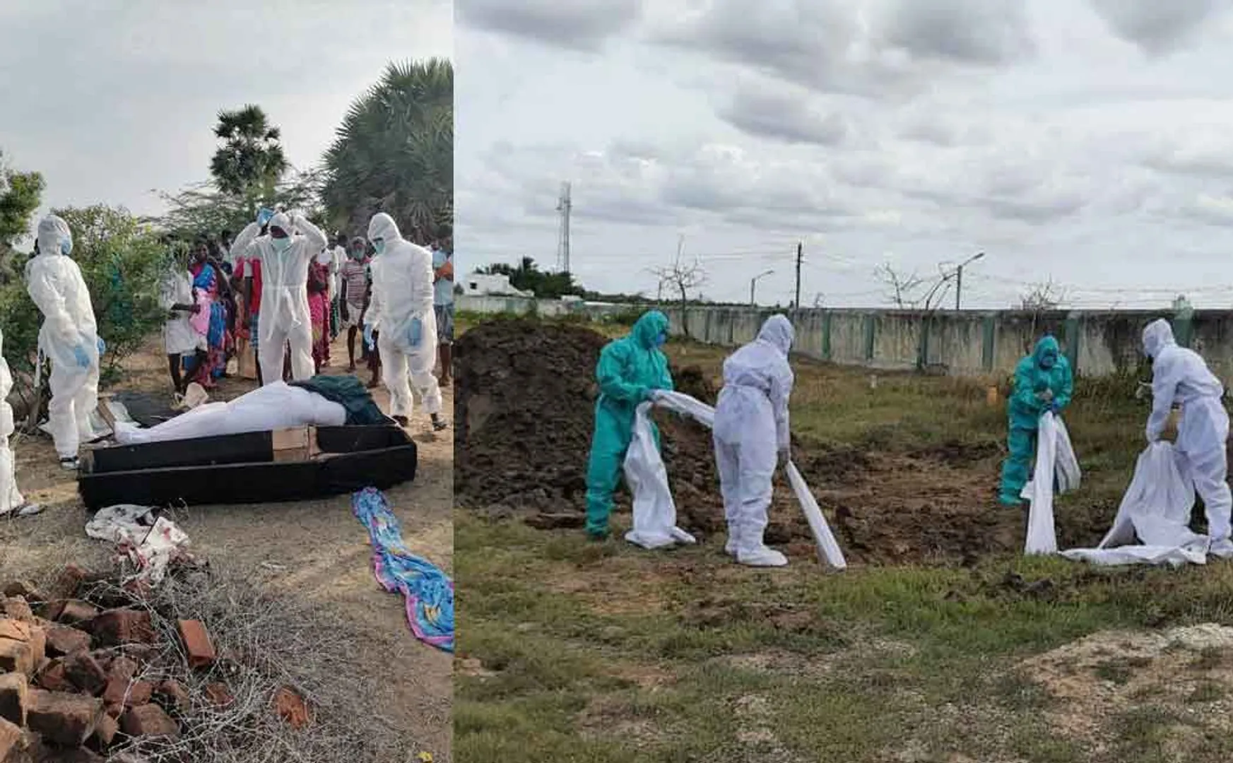 Journalist who goes with his group and buries everything from rotten corpses to the corpses of the helpless