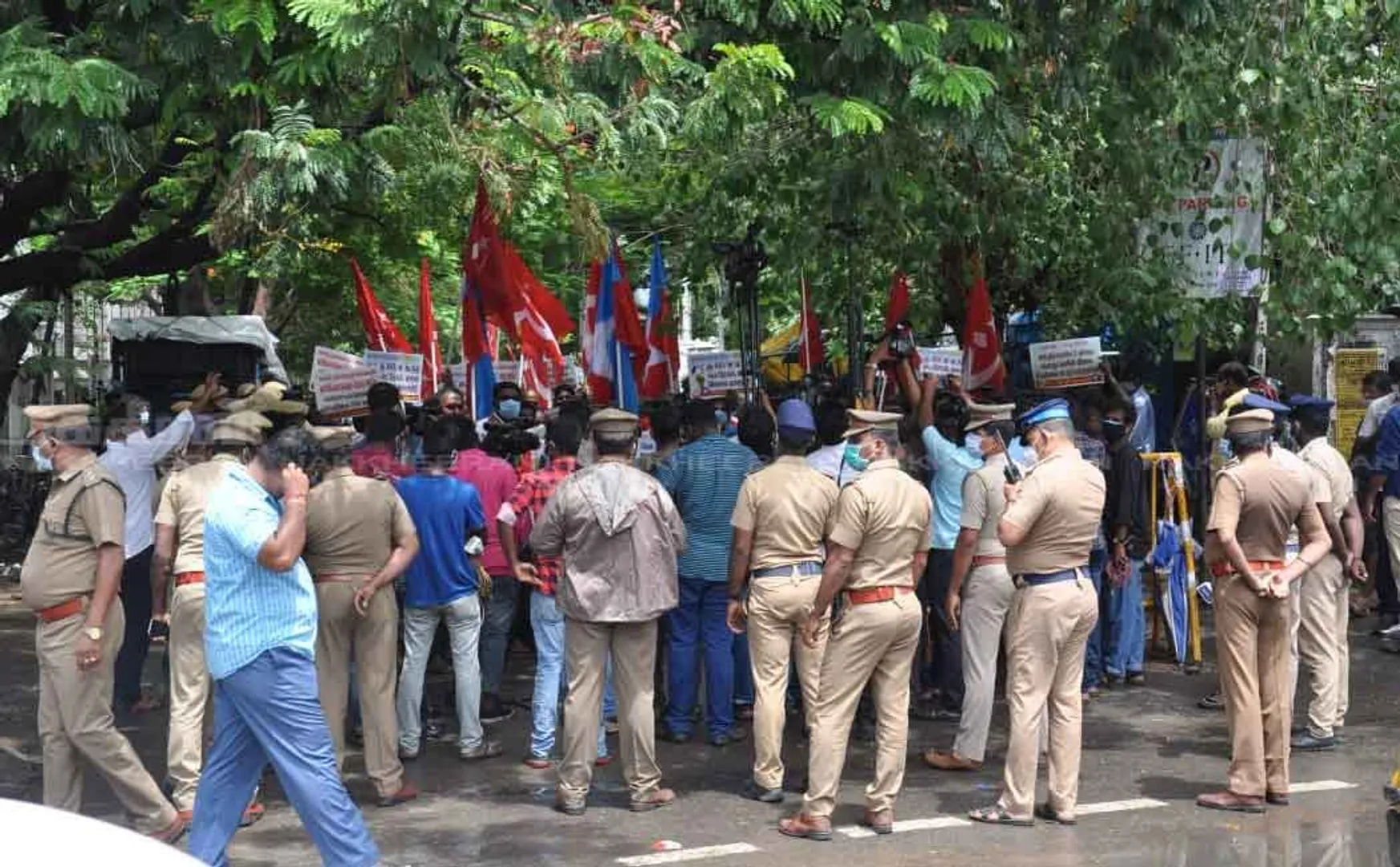 Communist Party protests against petrol and diesel price hike 