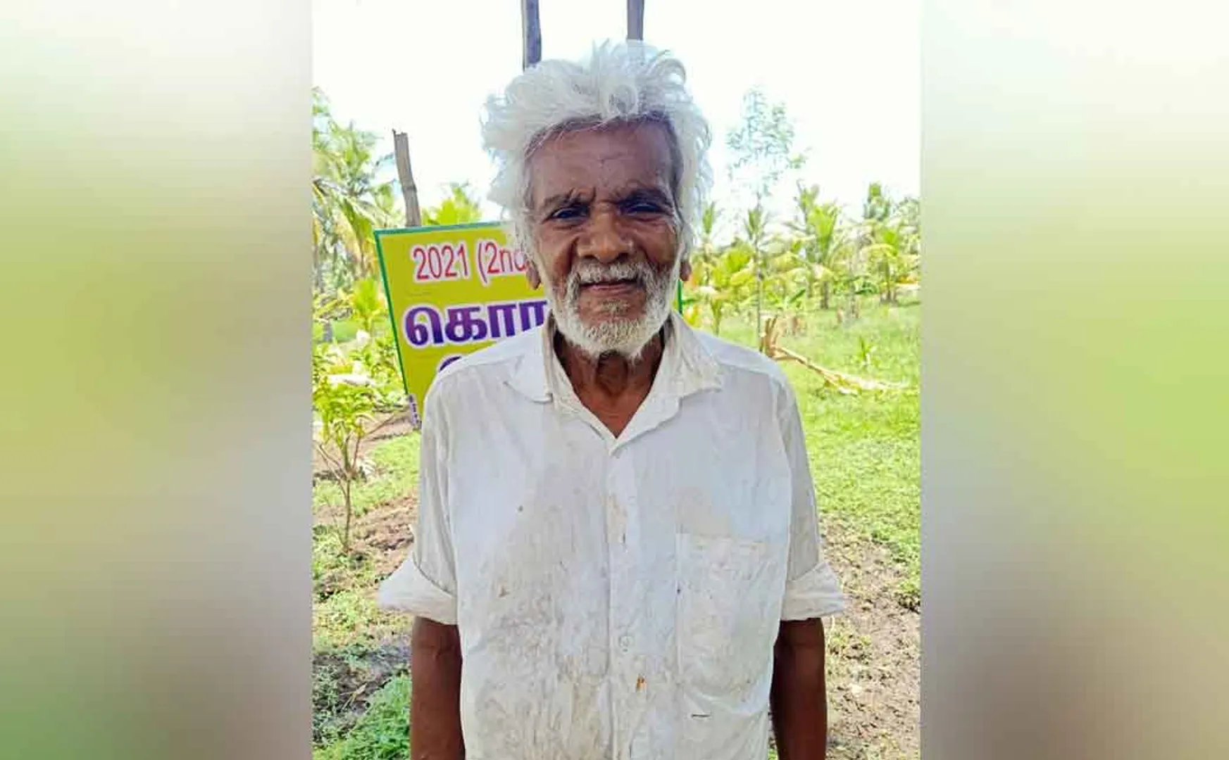 Retired electricity officer build a temple for Corona 