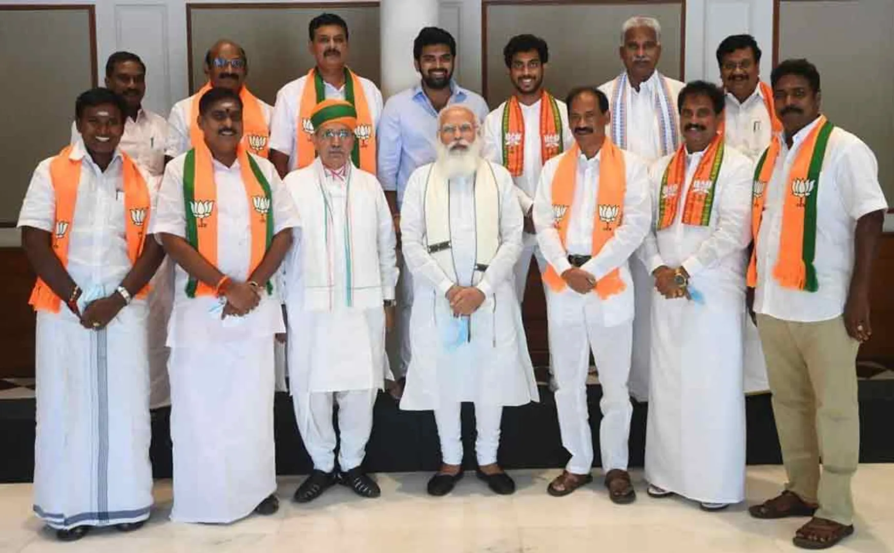 Puducherry BJP MLAs meet PM Modi