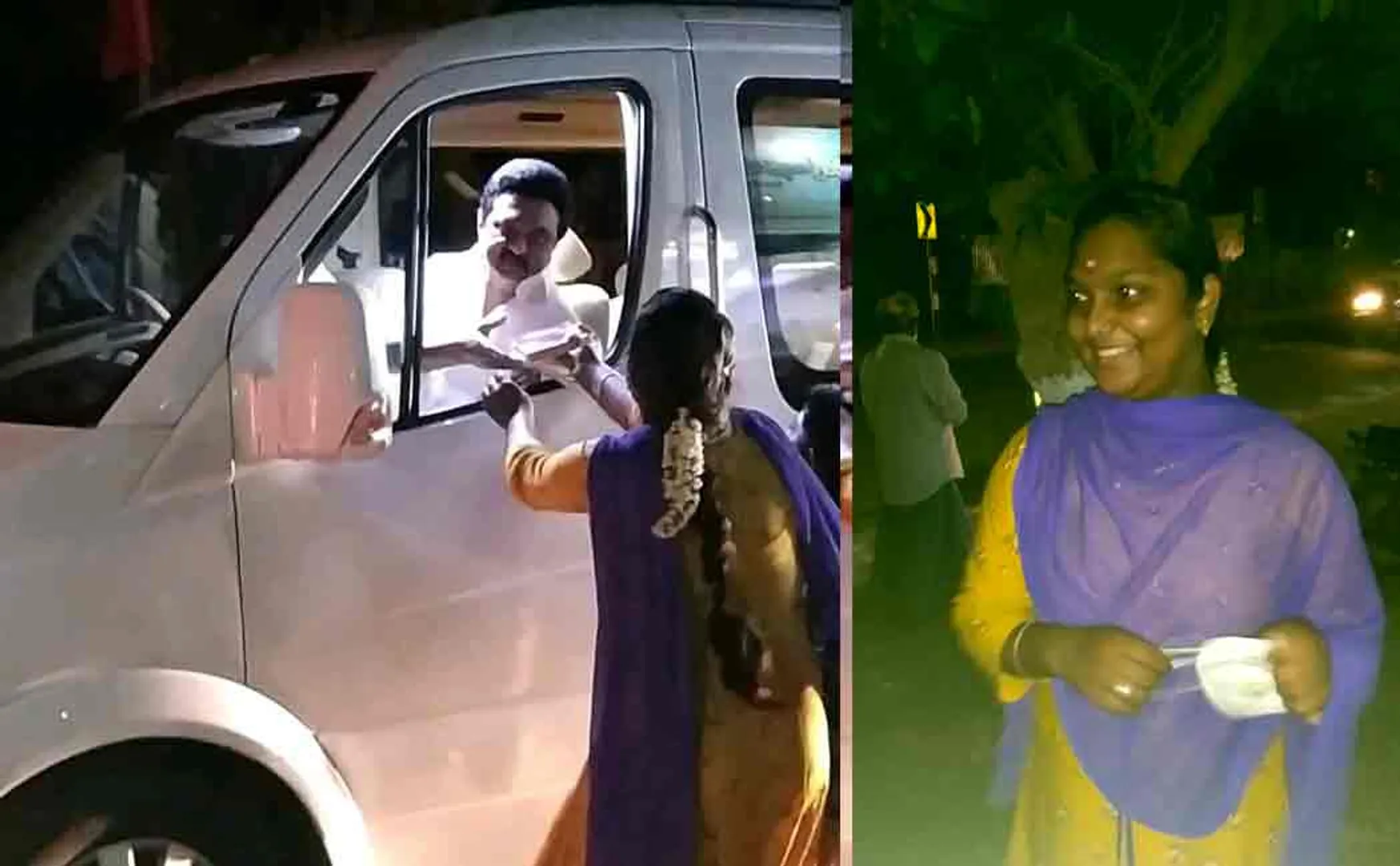 Stalin parked his car in Thiruvarur