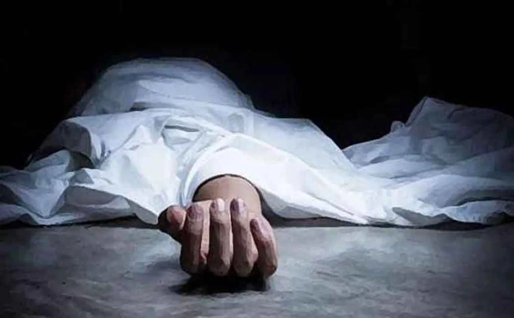 The woman who was working in the field with her head scattered