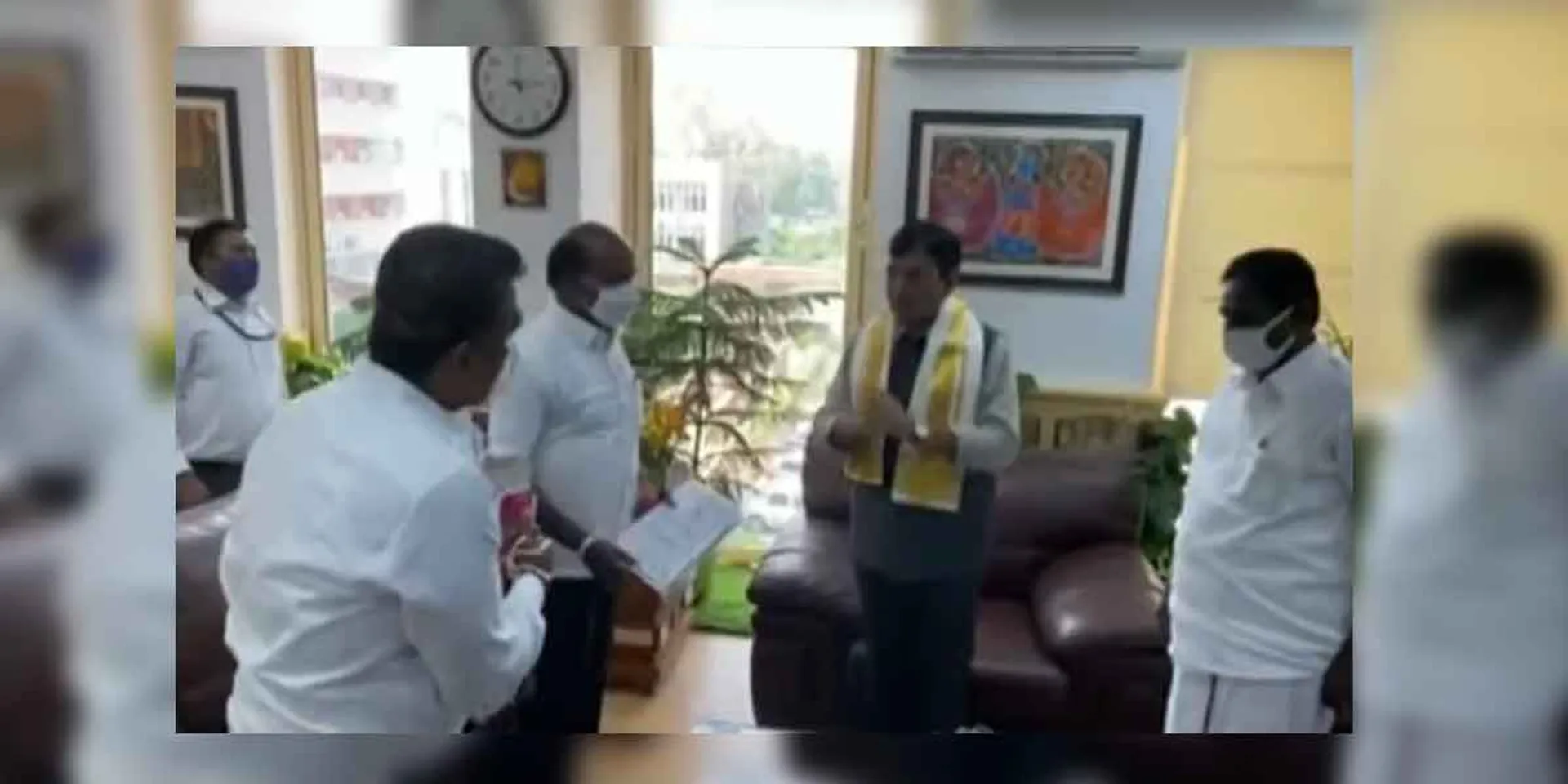 Tamil Nadu Medical Minister Ma Subramanian meets Union Minister