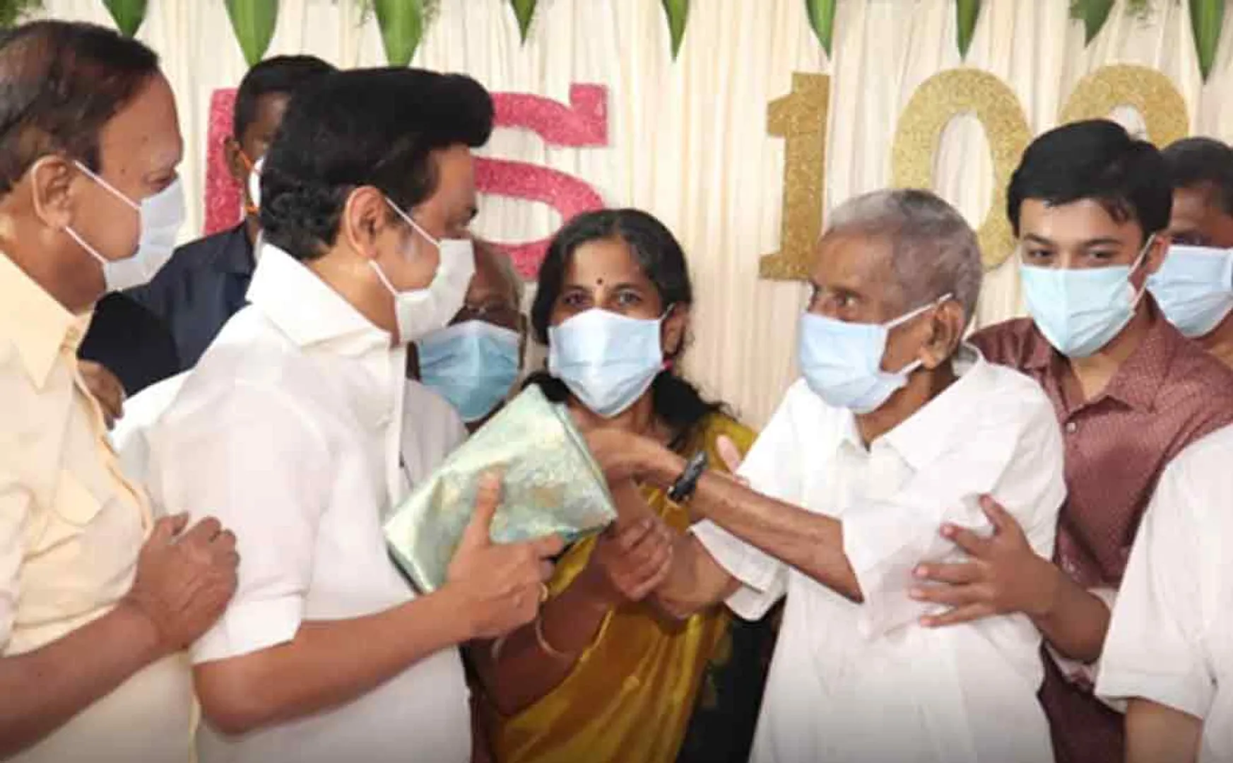 DMK Leader and Chief Minister of Tamil Nadu Mr M K Stalin wishes to CPIM Leader MR Sankarayya  