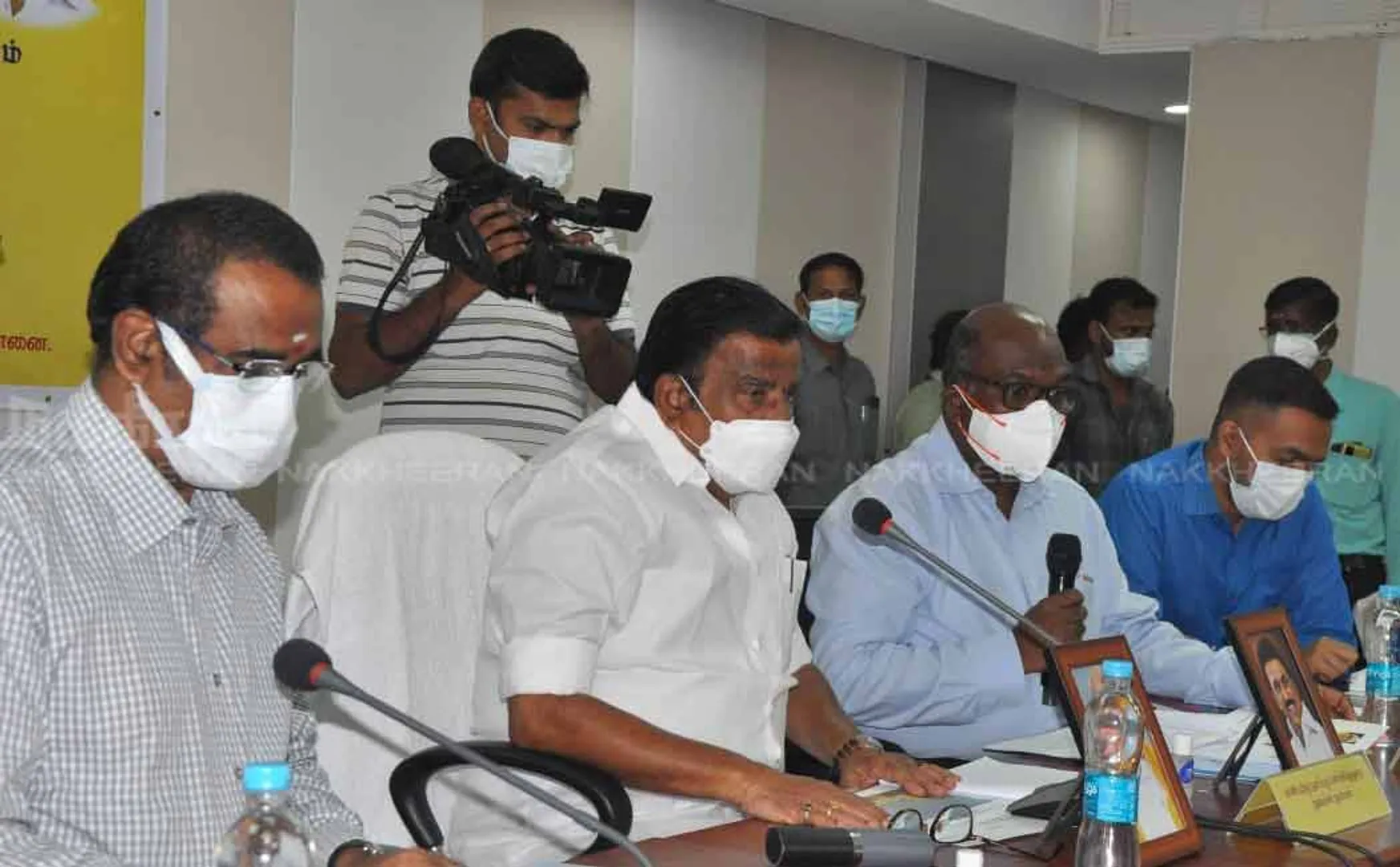 Minister Review meeting chaired by K.N. Nehru