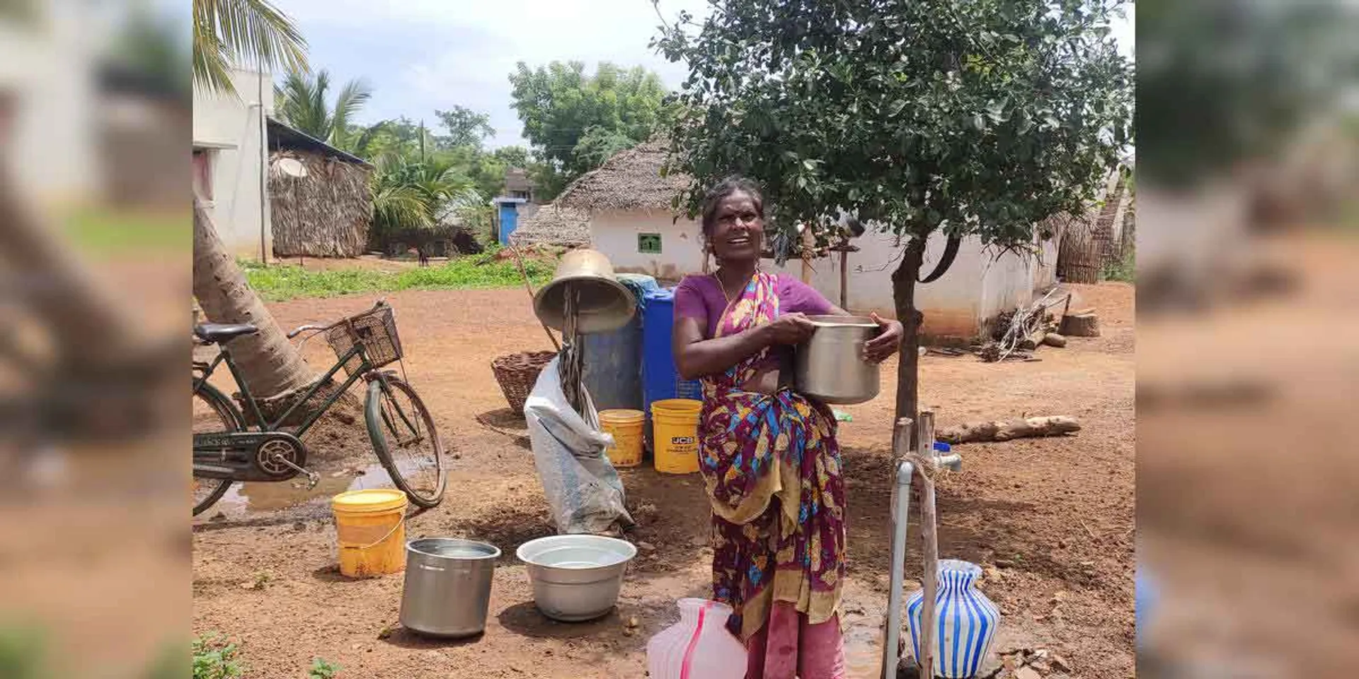  "We only buy drinking water after working for 100 days"