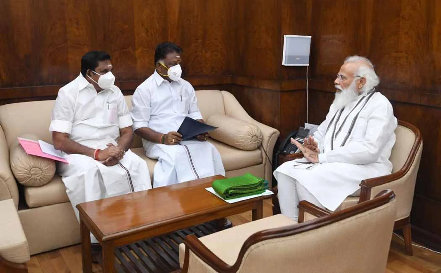 OPS-EPS with Prime Minister Narendra Modi Meet! (Pictures)