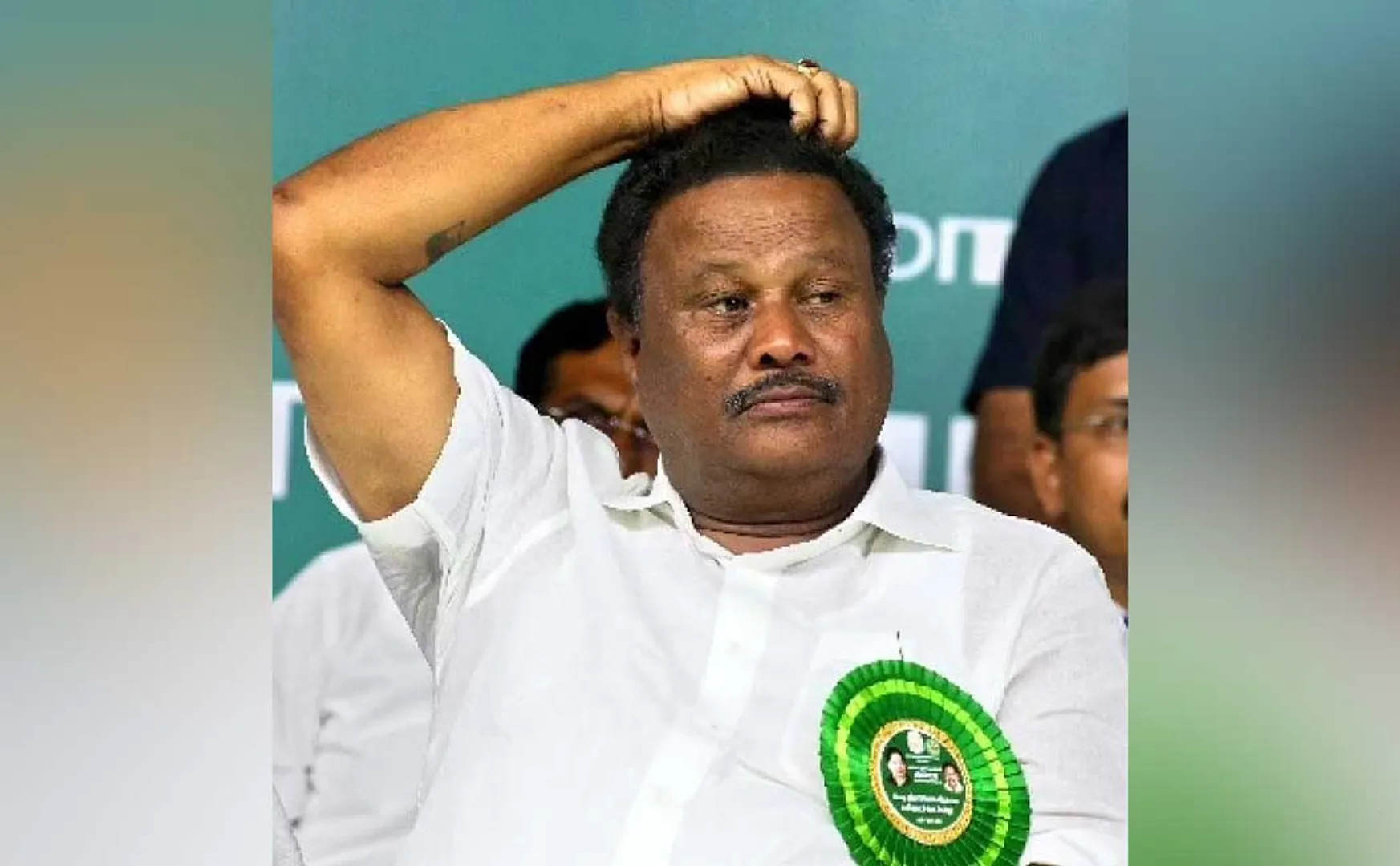 Dindigul Srinivasan replying to a reporter's question, "Why didn't you give a cell phone as said in the 2016 AIADMK election manifesto?"
