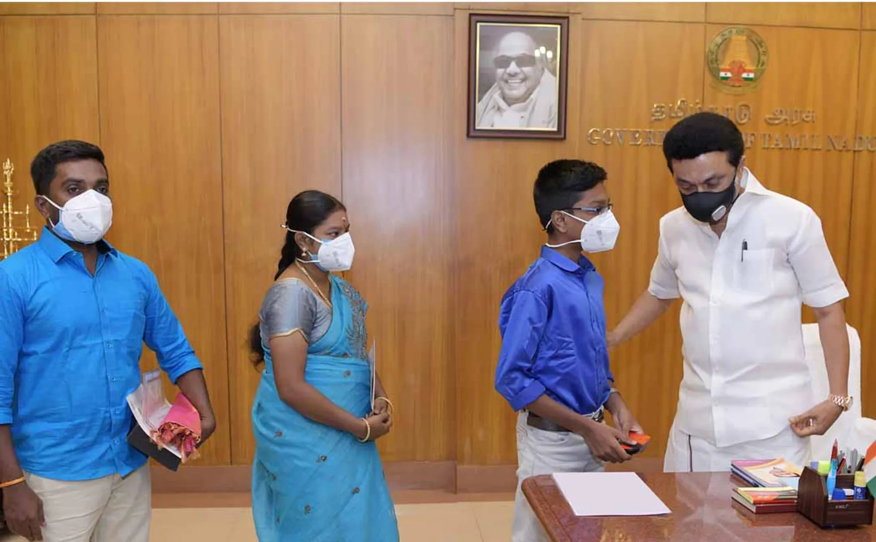 Chief Minister young scientist SS Madhav!