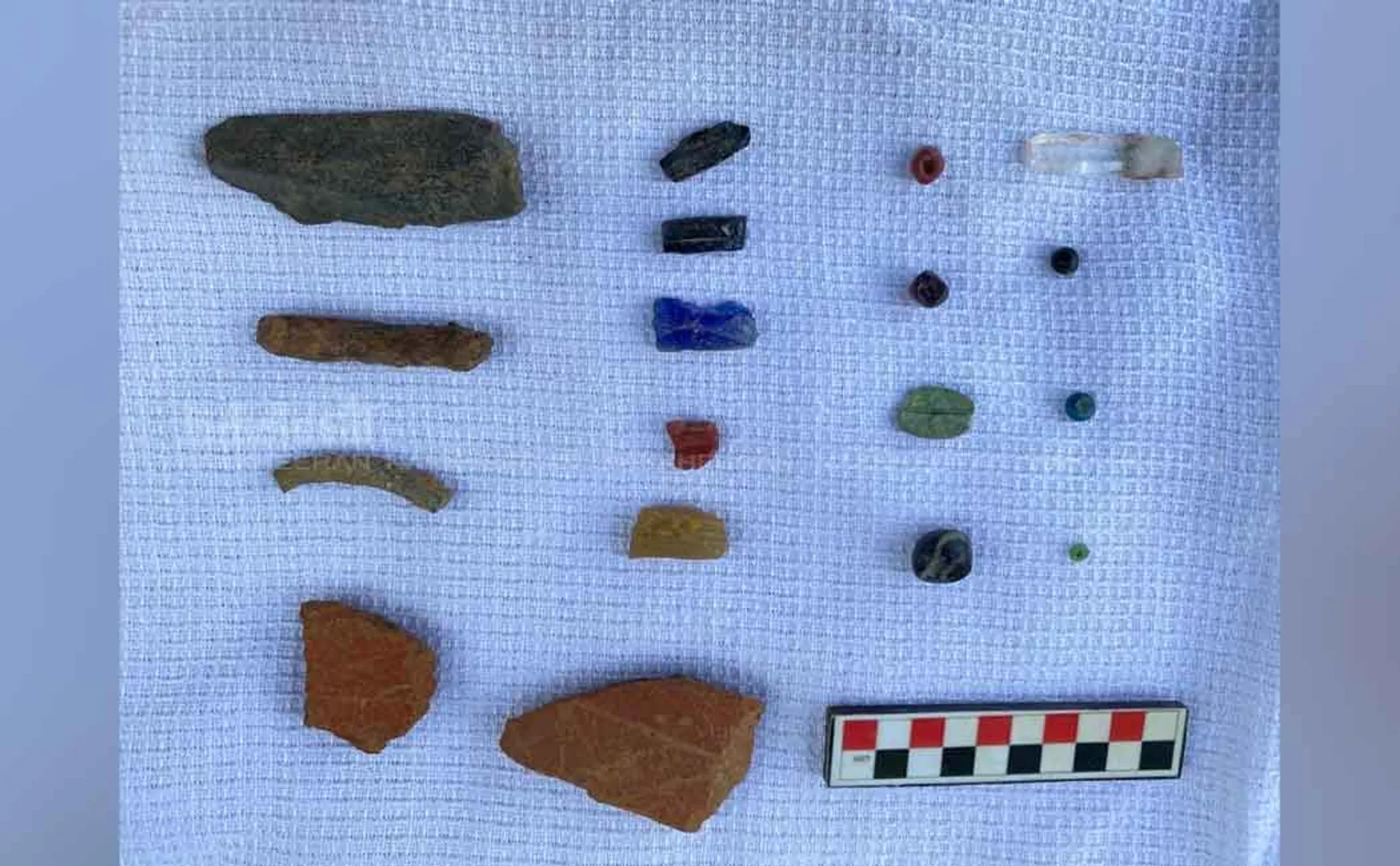 Archaeological objects dumped on the surface of the excavation site at Porpanaikottai ..!