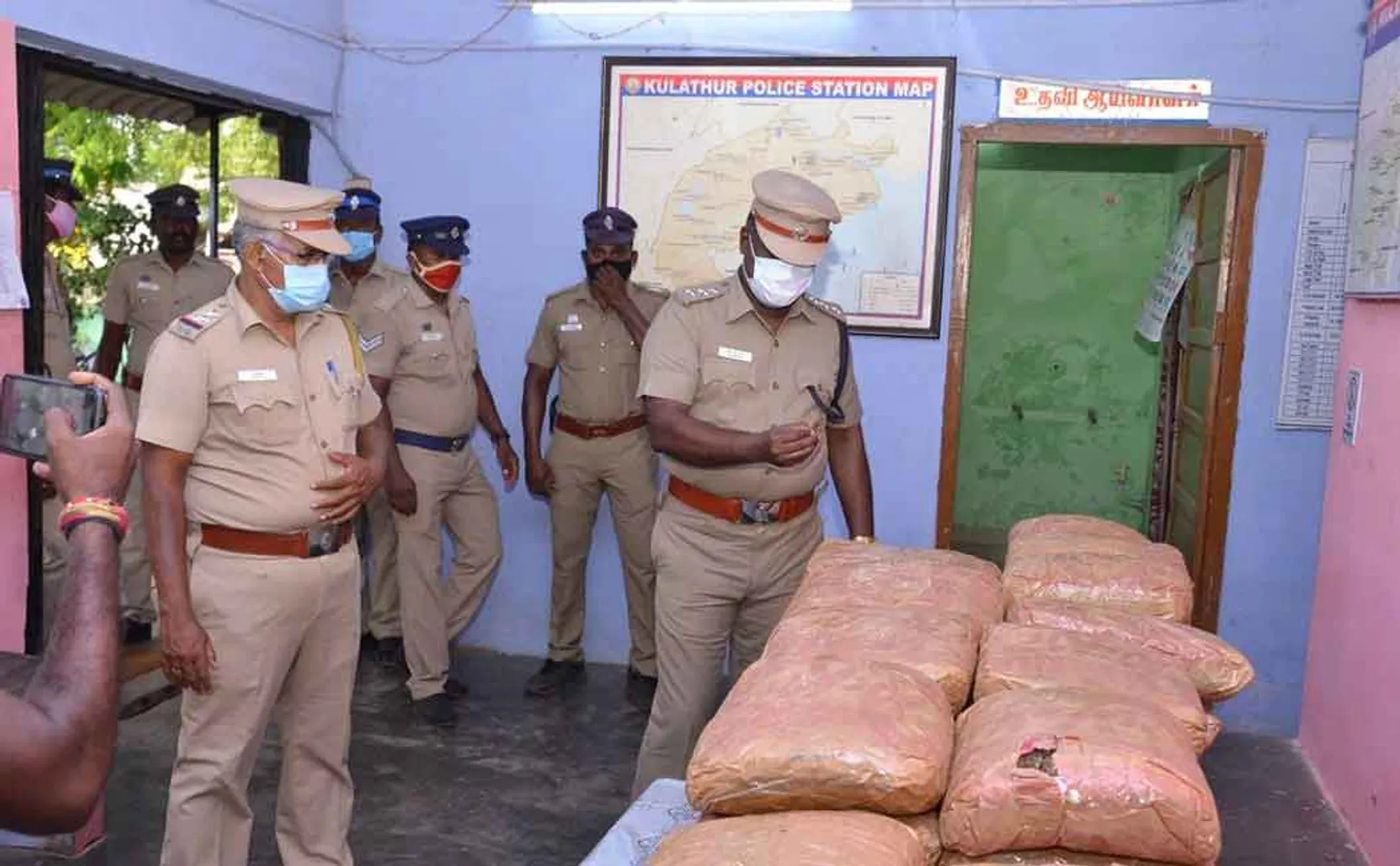 Tuticorin police seized kilos of cannabis  