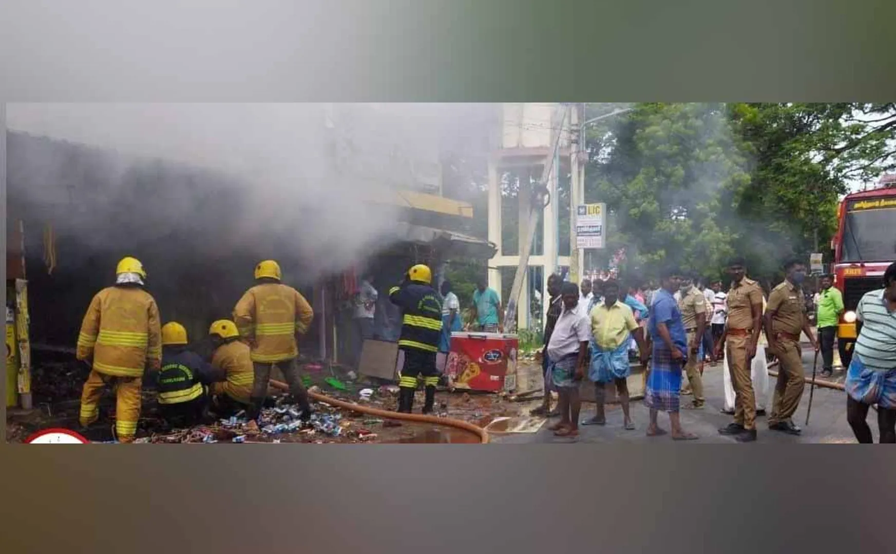 Grocery store fire - Rs 20 lakh worth of goods destroyed by fire!