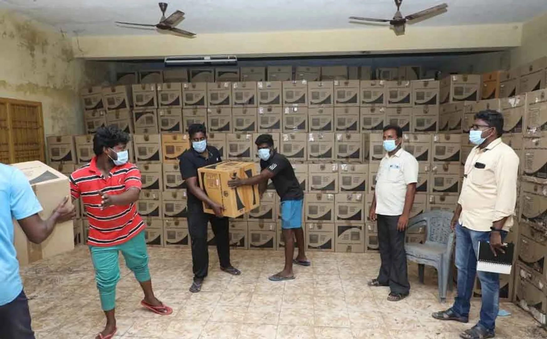 TV sets that had been stuffed for 10 years and a closed social welfare center!