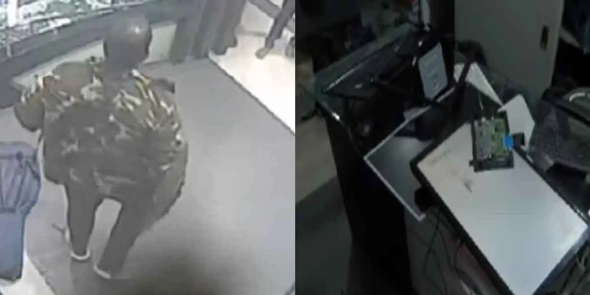 Mysterious person attack on Satyam TV office ... Shocked by the release of CCTV!