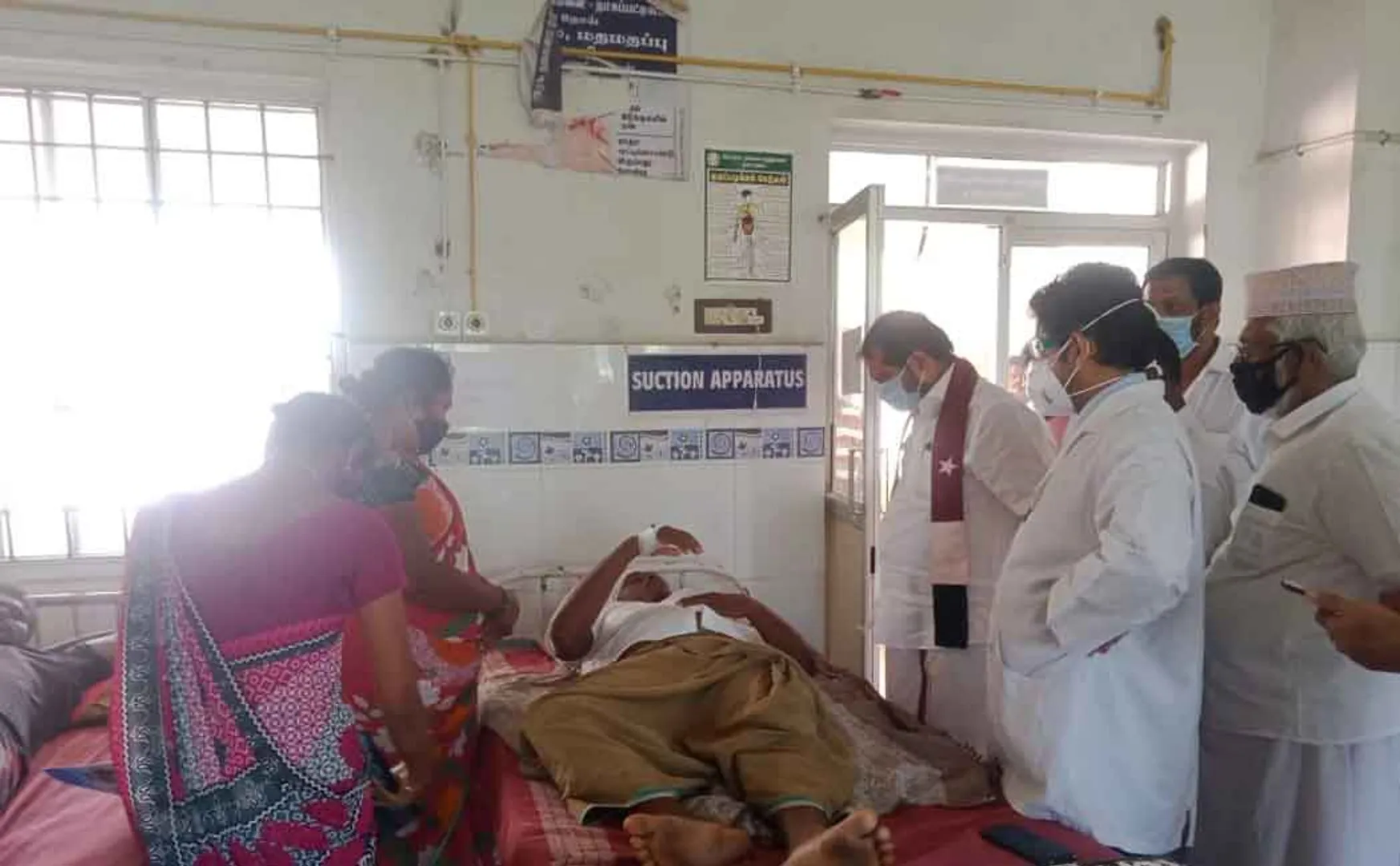 Tamimun Ansari, a fisherman injured in an attack by the Sri Lankan Navy ..