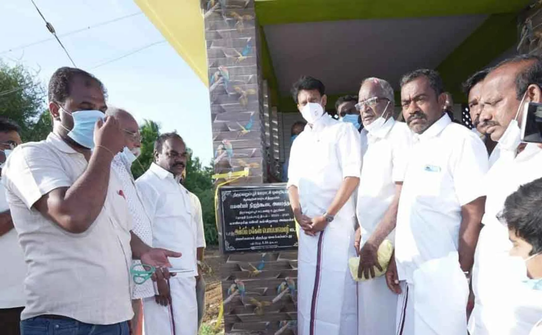 Minister Opens passenger waiting place