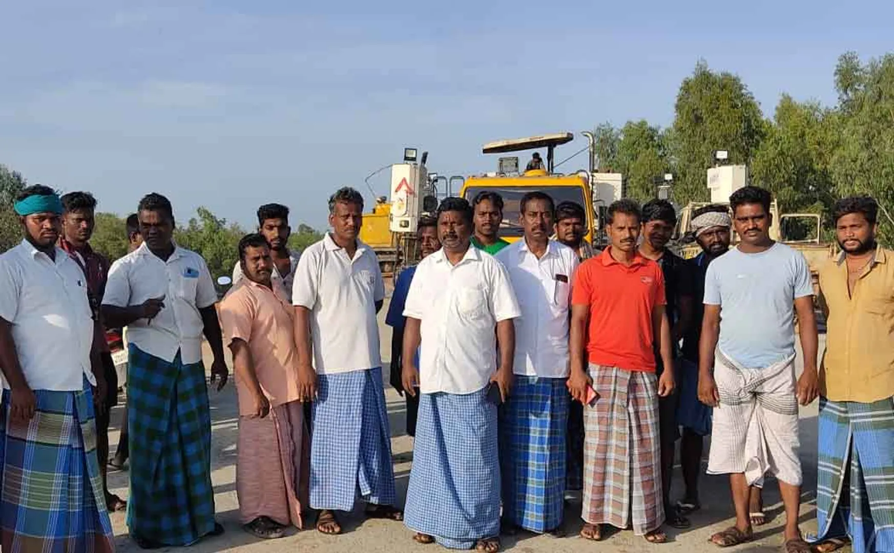 Villagers involved in the struggle; Husband of the Panchayat President who presided