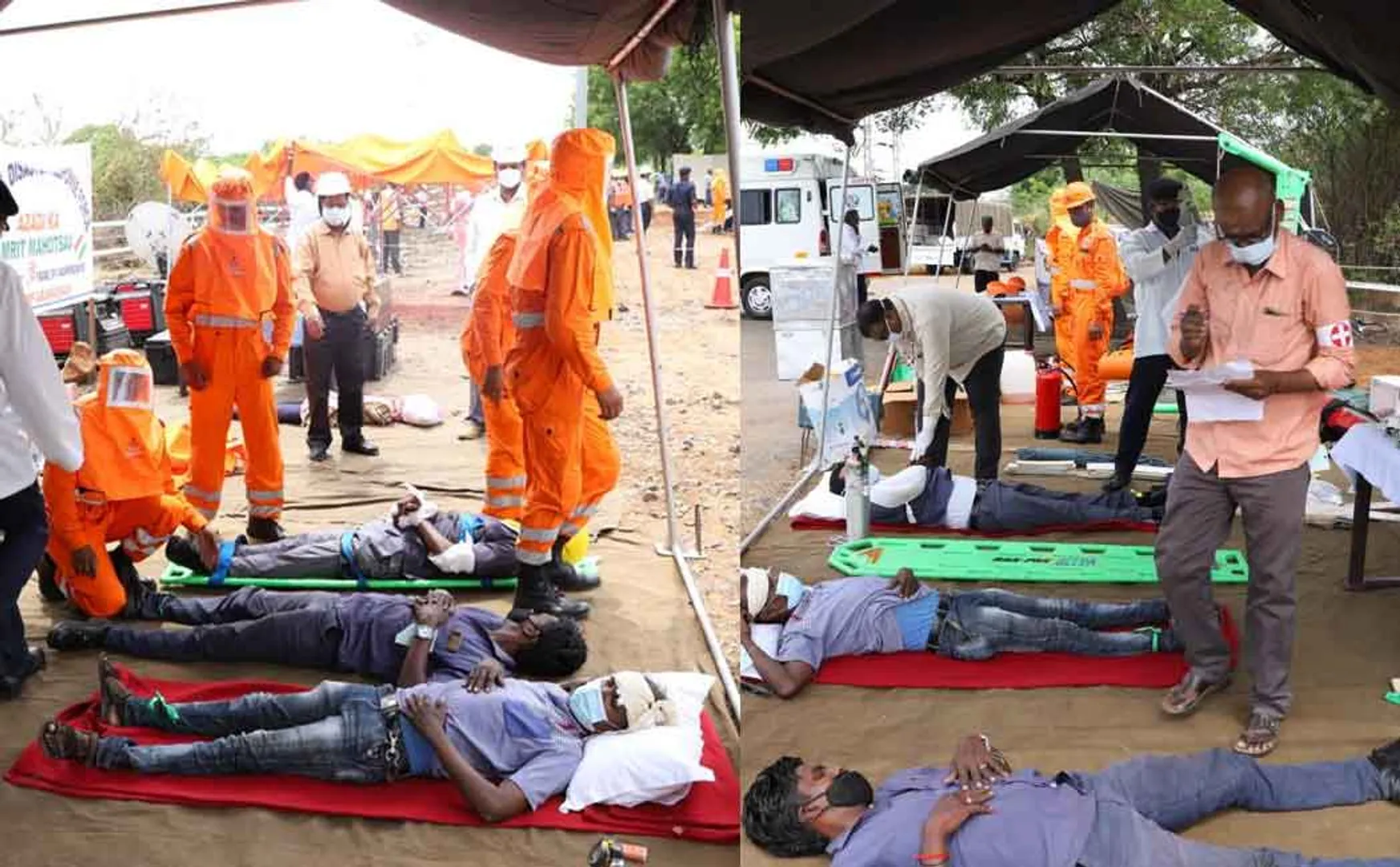 Sudden sound of danger ... Railway staff who performed the artificial accident