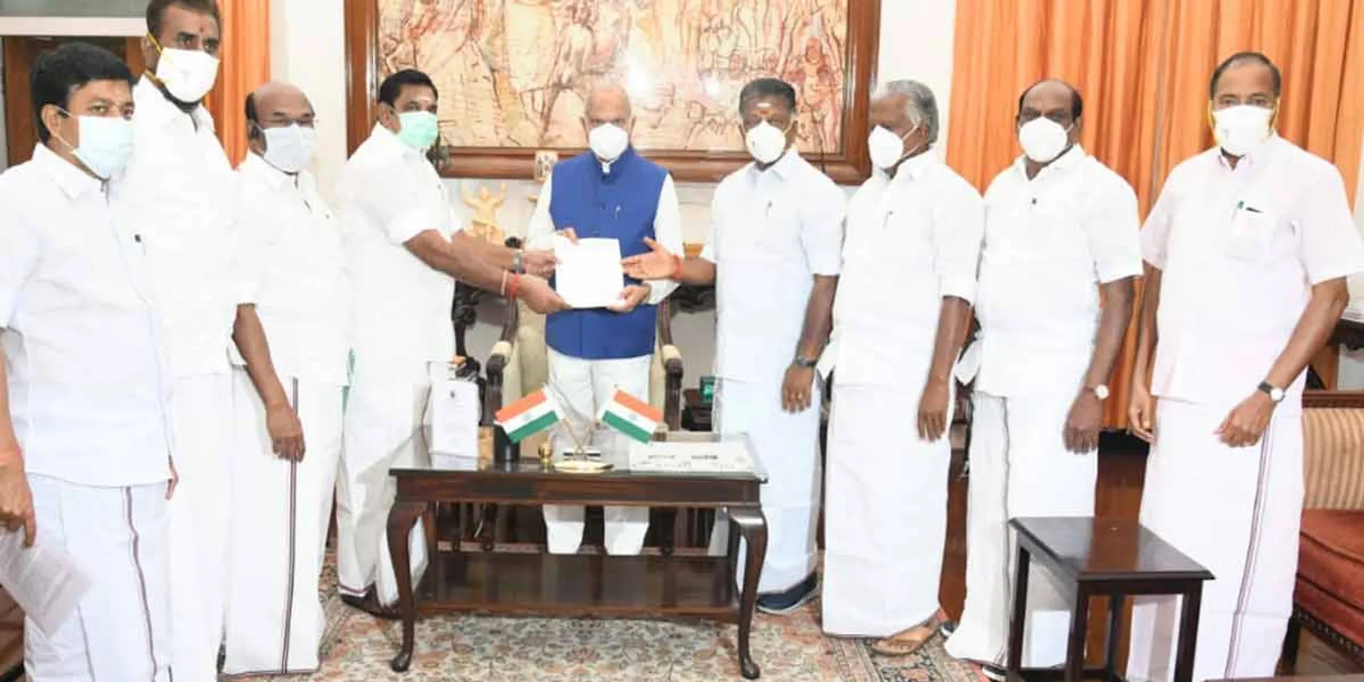 OPS, EPS meet with Governor of Tamil Nadu!