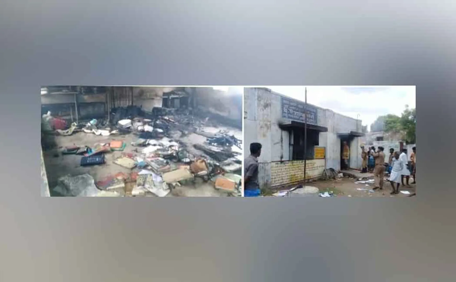 fire accident at Thittakudi government school  