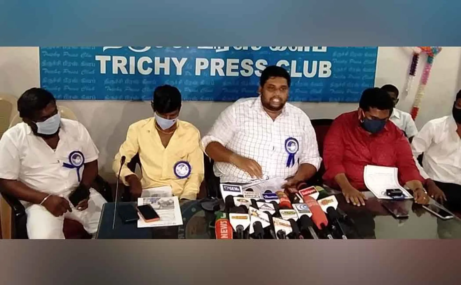Vijay People's Movement executives condemn Pussy Anand's visit to Trichy