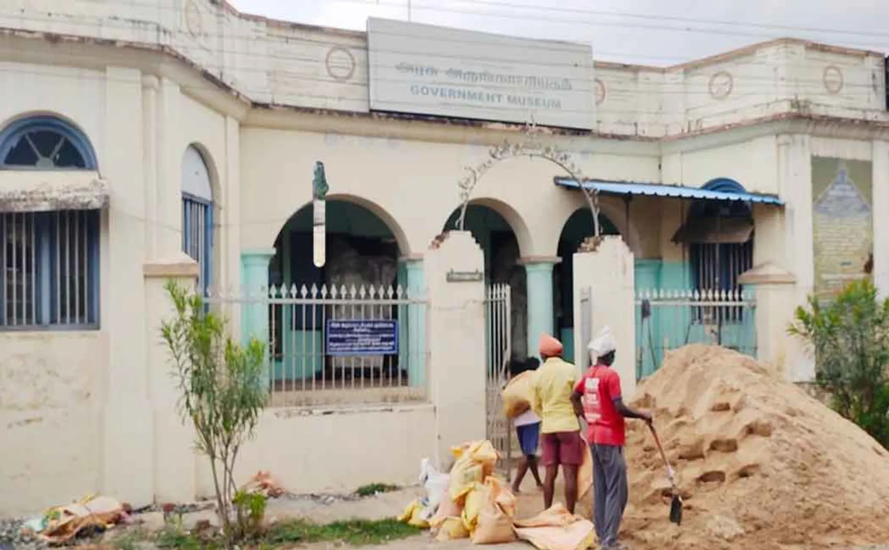 The museum is getting ready in tradtional construction