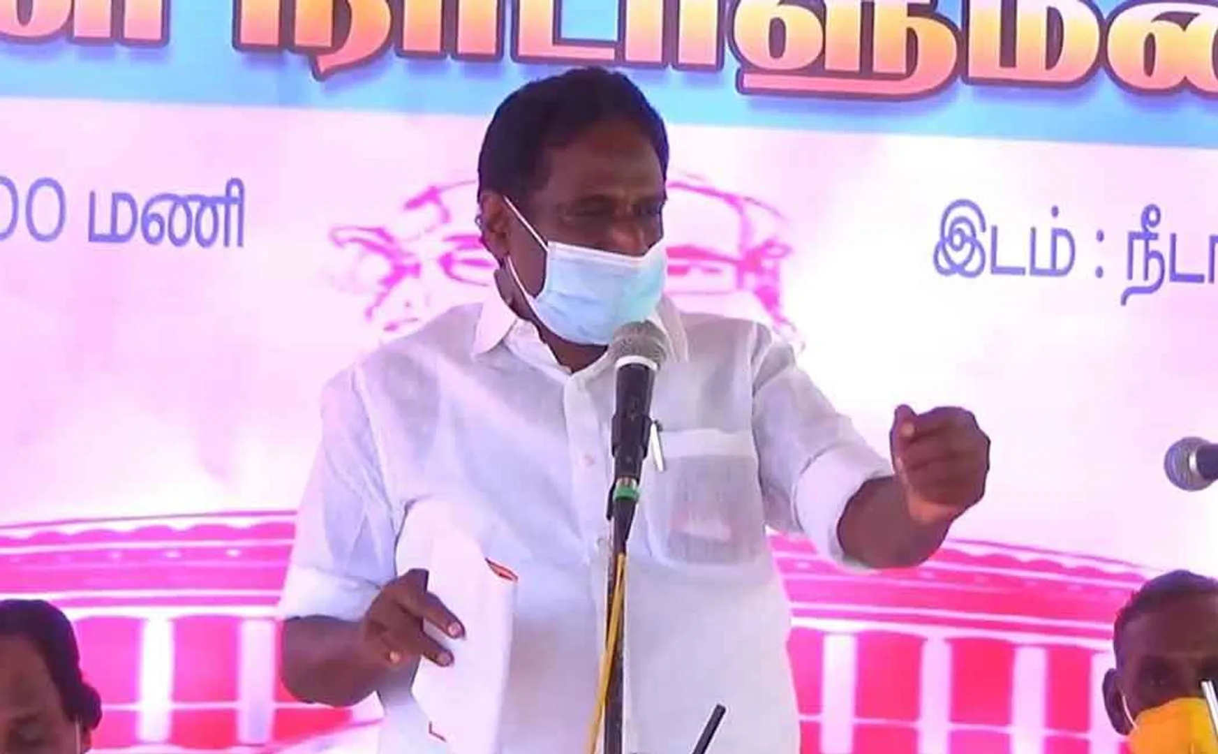 "Adani logistics paralyzed by farmers' struggle." - AKS Vijayan