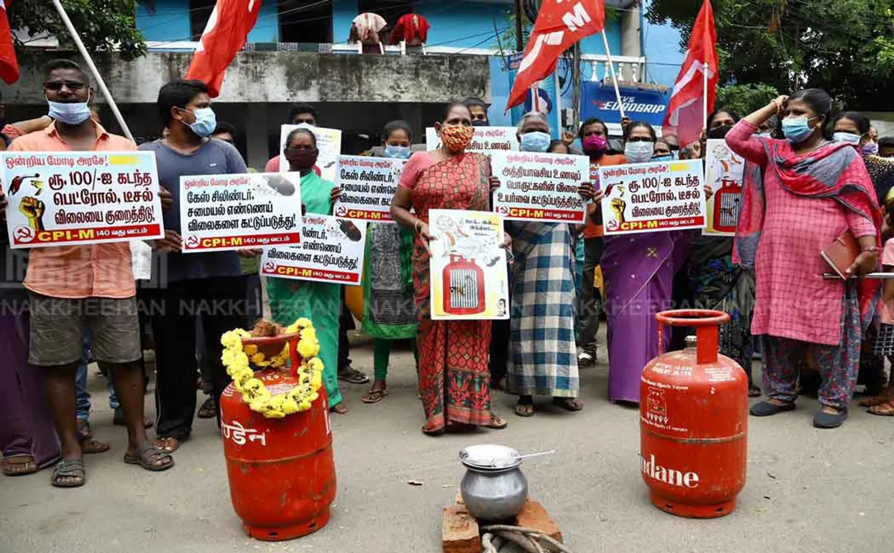 Gas price hikes; Communist parties involved in the protest