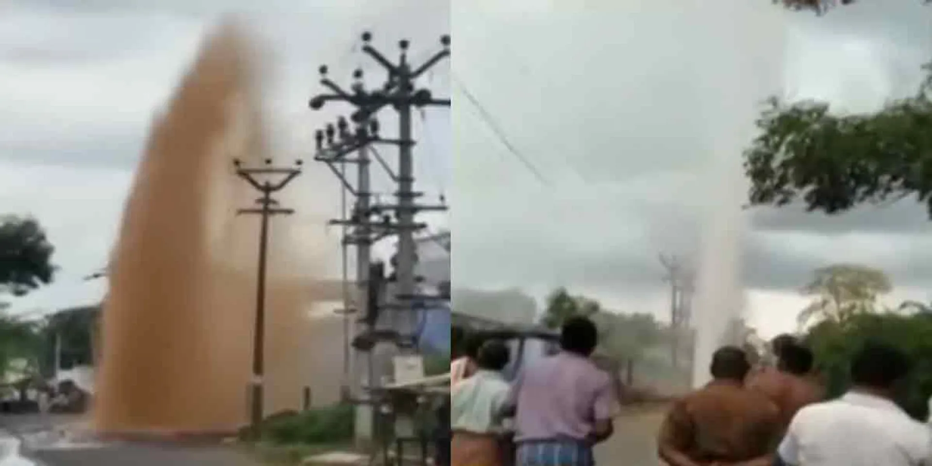 30 feet of water splashing ... viral video released shocking!