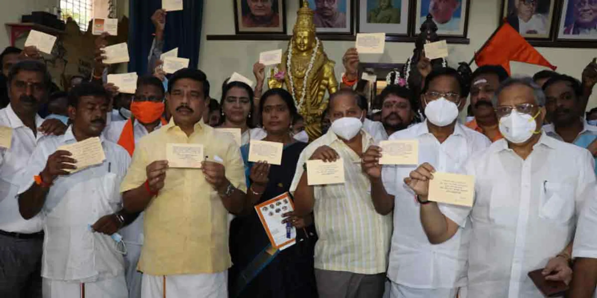 Congratulations to MK Stalin on postcard! - Fighting BJP!